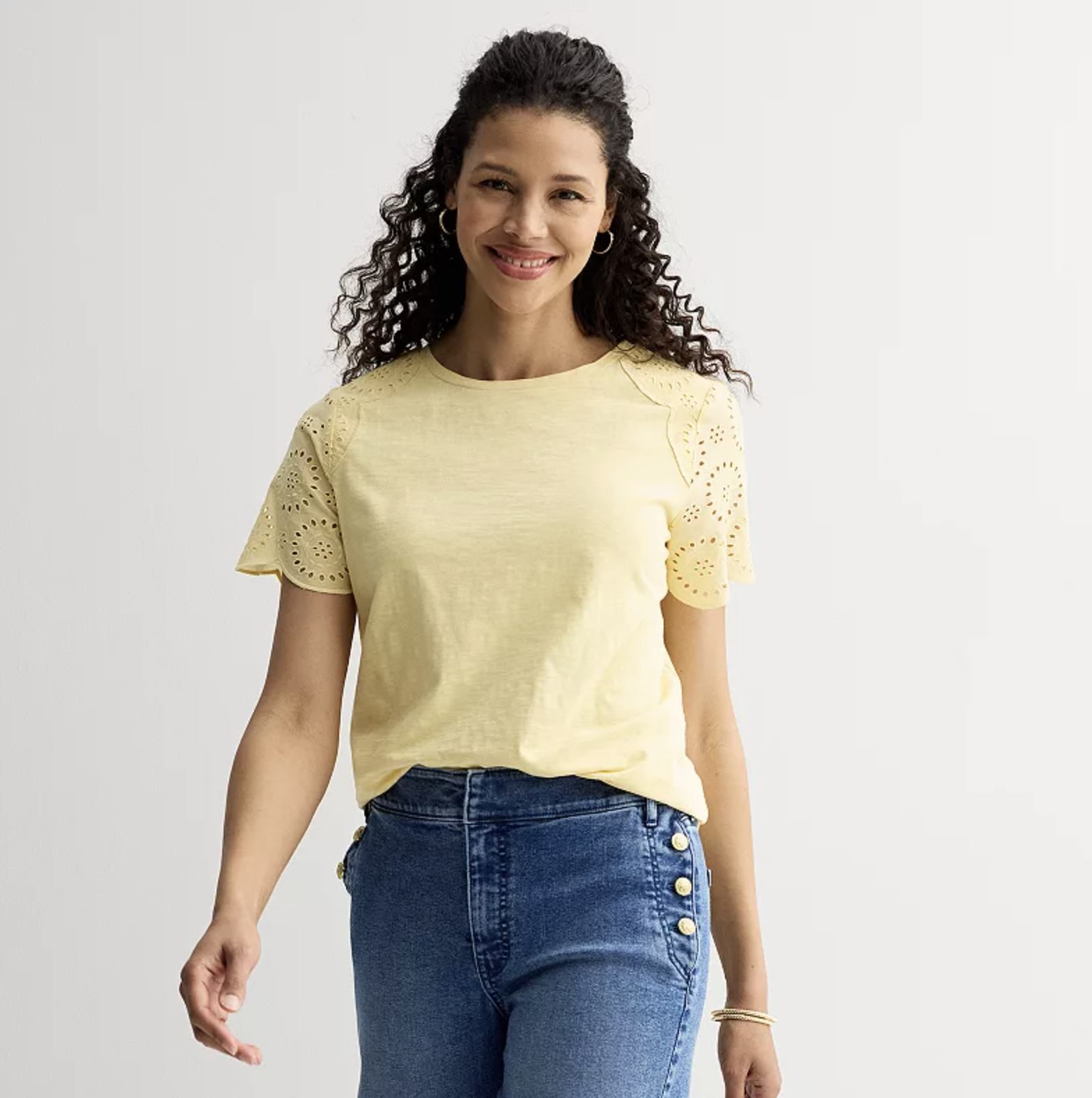 kohls yellow tops
