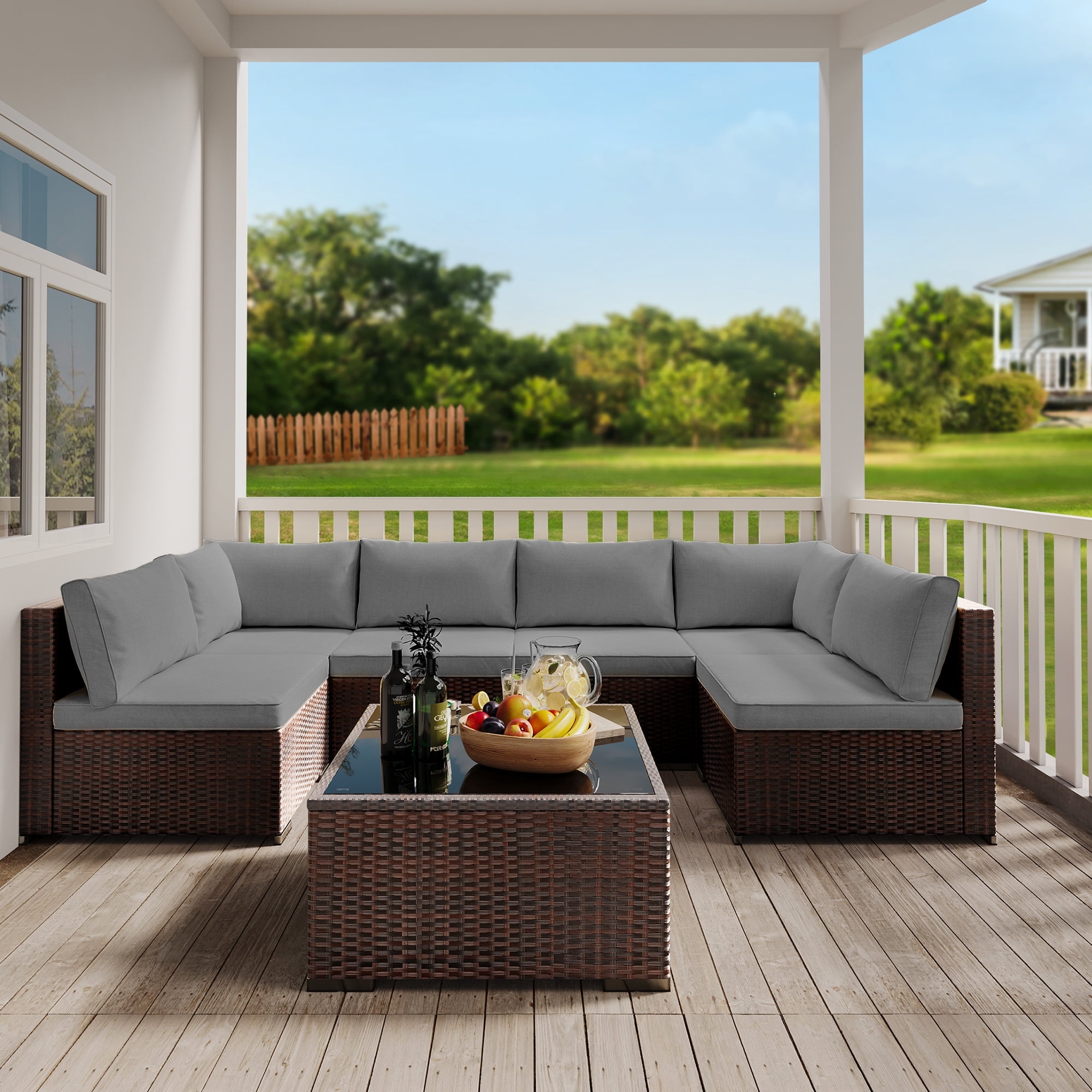 Outdoor Patio Coffee Table Sets Clearance Walmart Walmart Patio