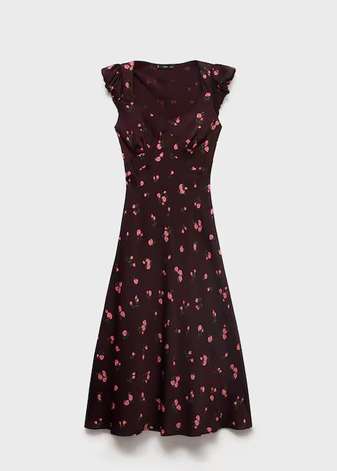 Primavera Verano Vestido Noche Mango Los Vestidos De Flores Más