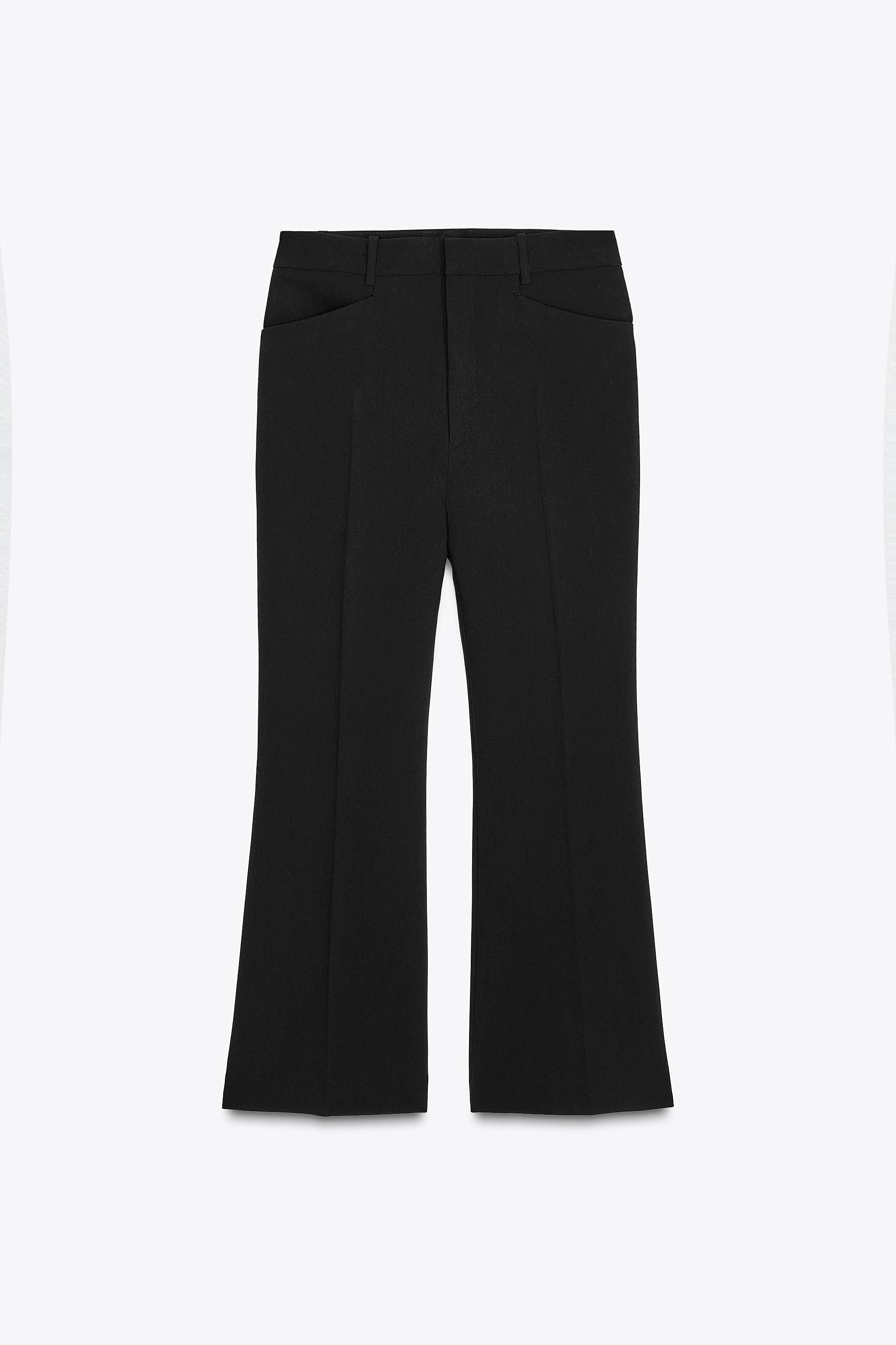 Pantaloni Cropped Zara Pantaloni Mini A Campana Zara Pantaloni