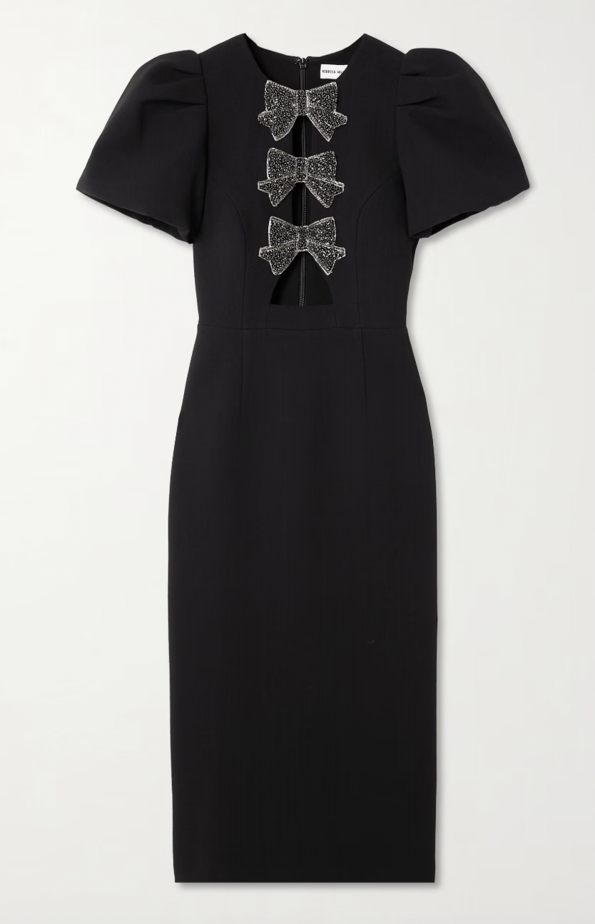 Princess Beatrice Walks the Red Carpet in a Black Dress With Bows