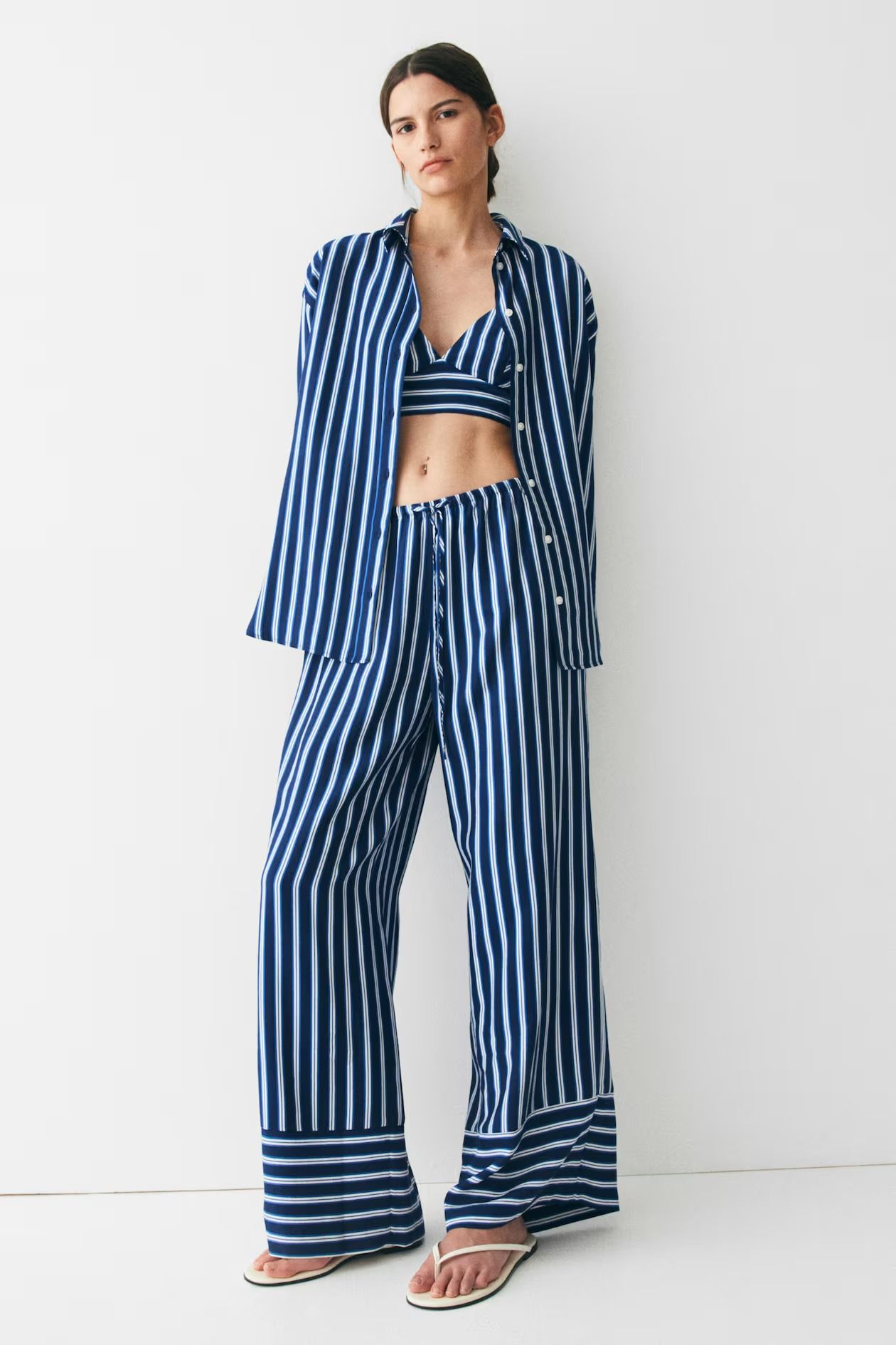 Pantalones Pijameros Pantalon Cuadro Vichy Stradivarius Vestidos