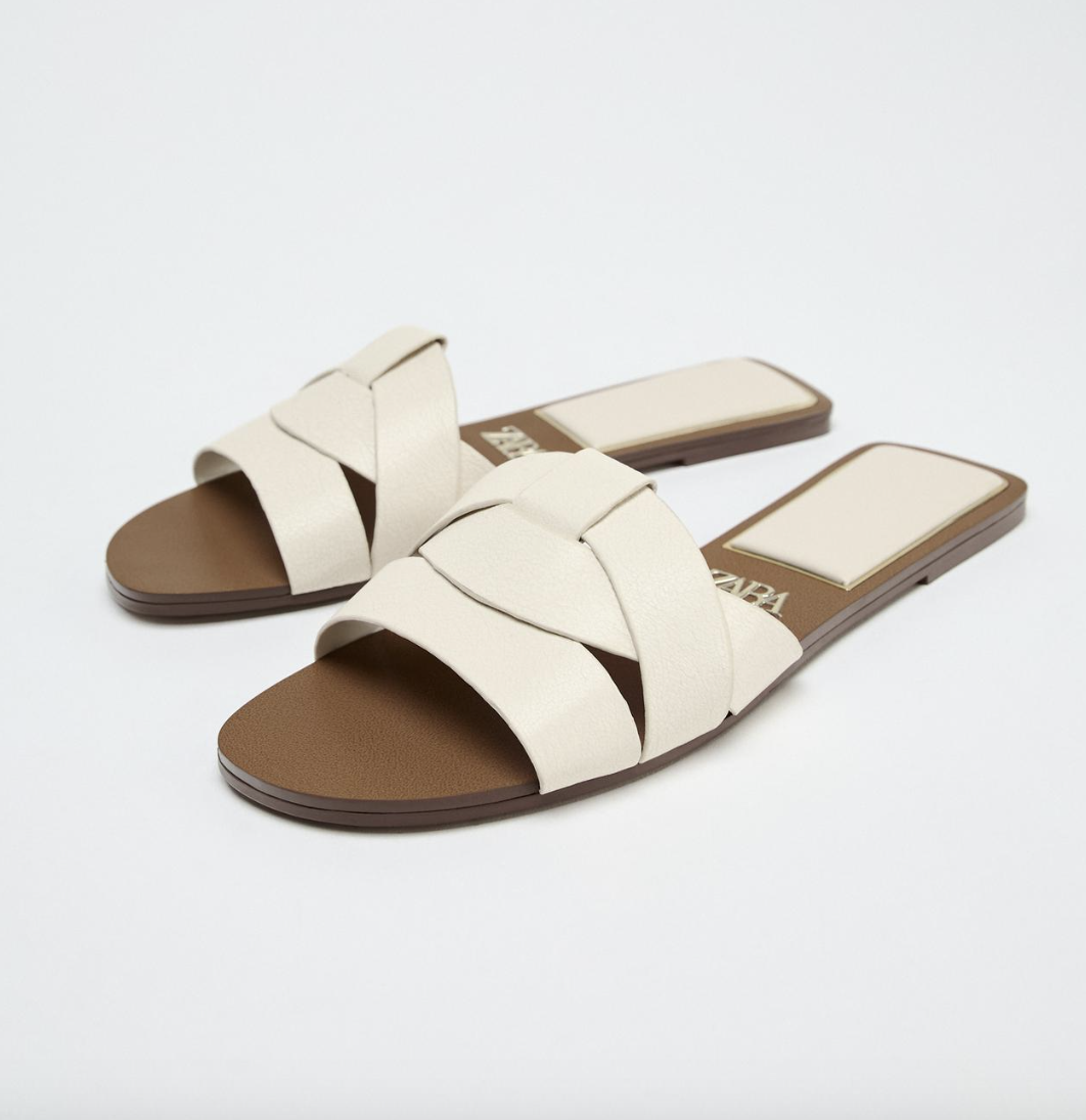 Zara Sandalias Planas Tendencia 2021 Sandalias Planas De Zara