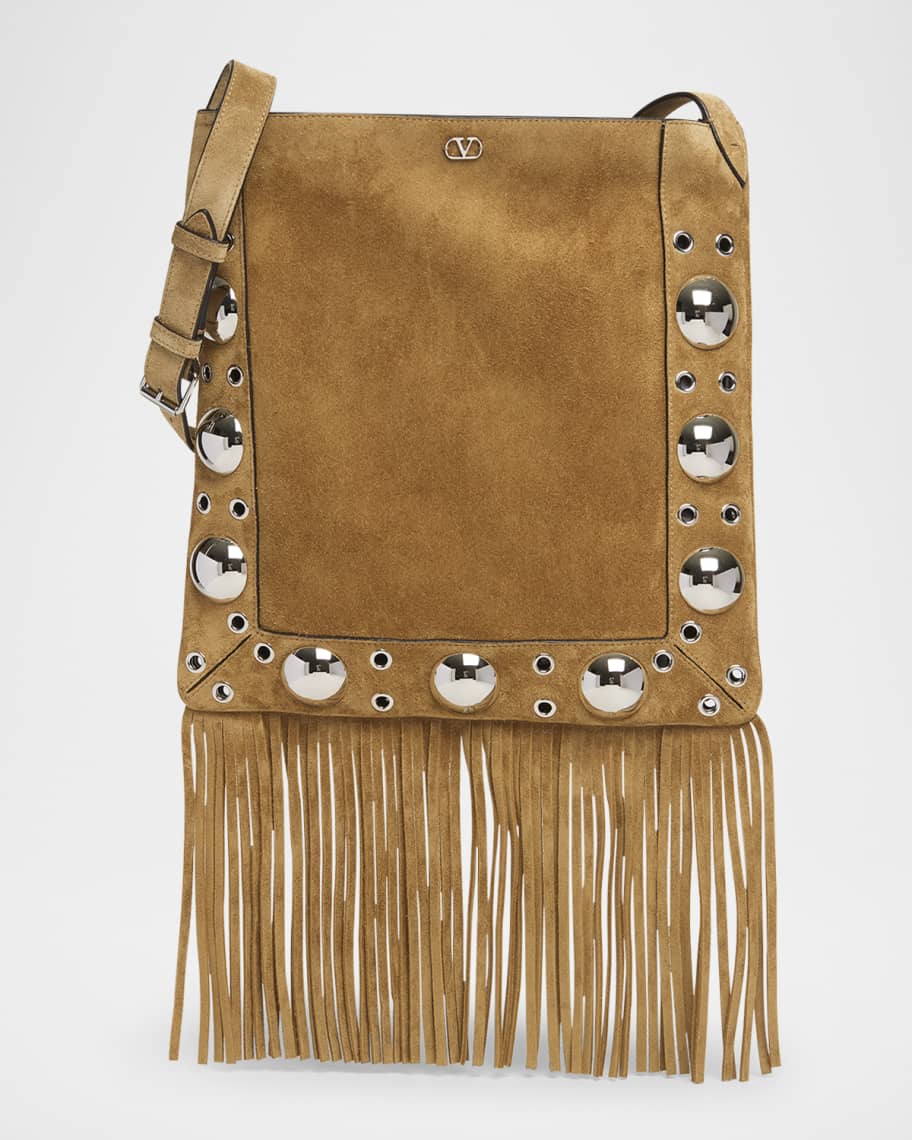 ★DEINET★ STUD POCKET BIG BAG IN SUEDE BROWN DEINET】24FW STUD POCKET BIG BAG IN SUEDE (2COLORS)