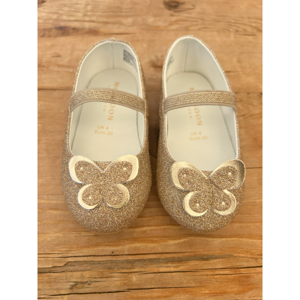 Children's Toy Gold Baby Doll Shoes Kushyshoo Kids' Gold