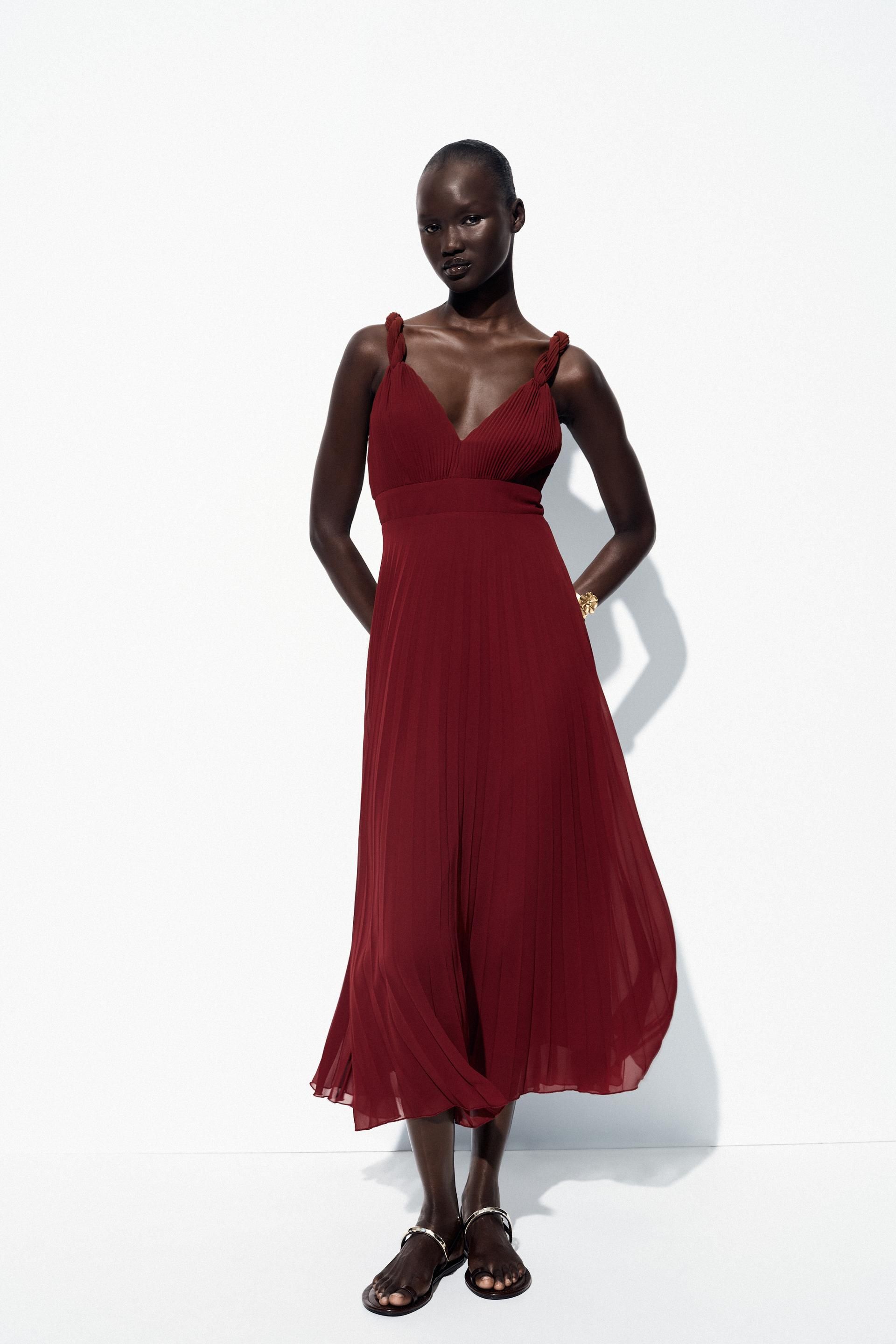 Vestido Vestuario De OtoÃ±o Vestidos Midi Zara Ropa De OtoÃ±o