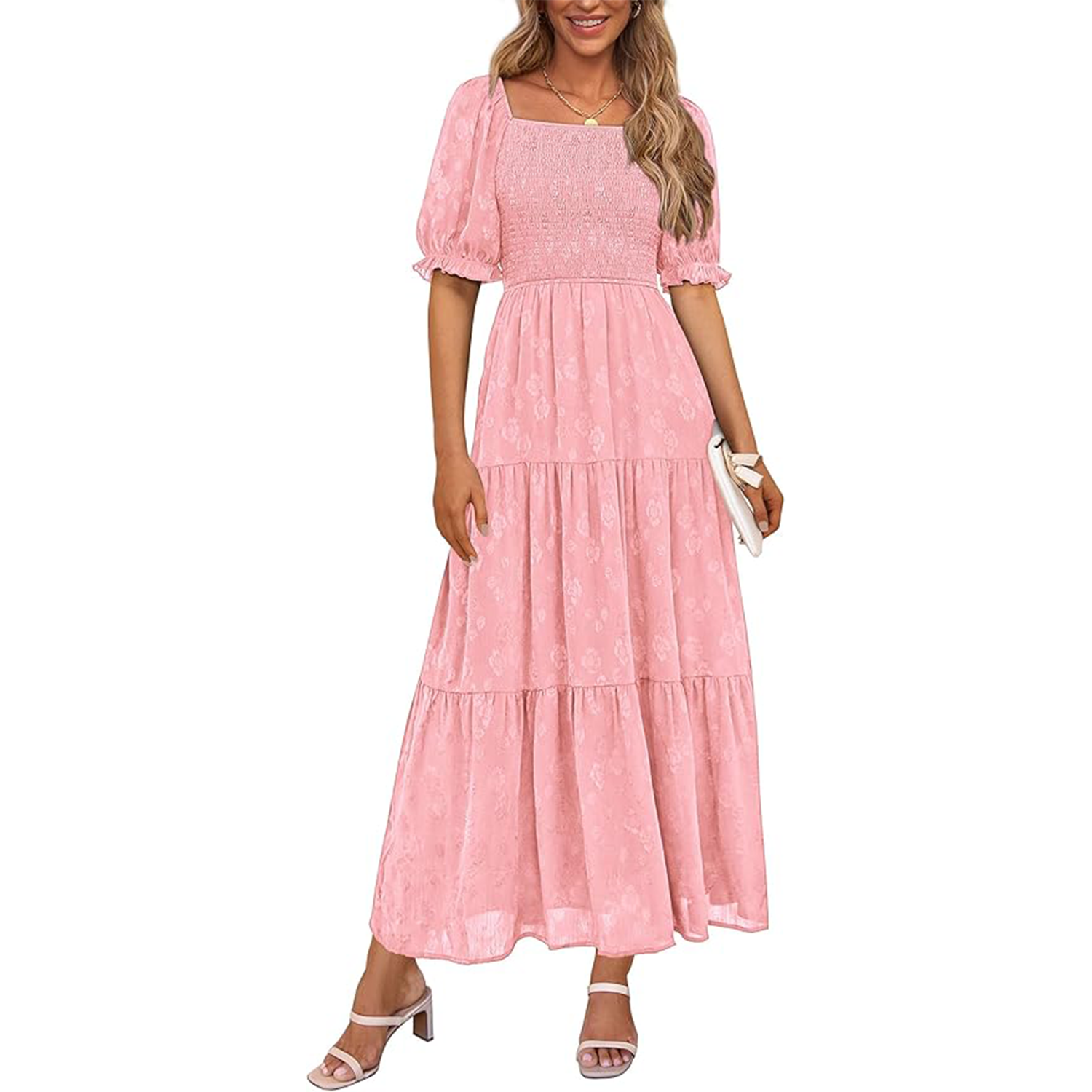 open lace back dress 10 Stunning Pink Amazon Dresses main image 1