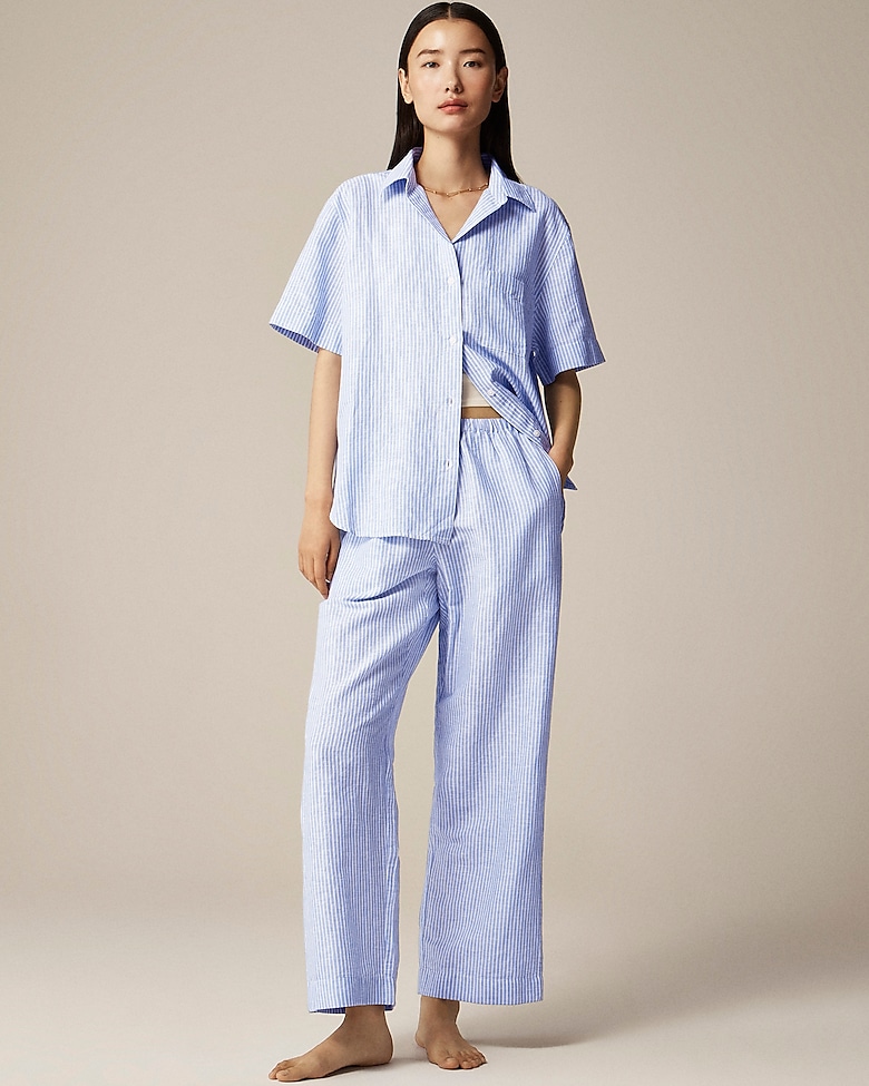Linen J Crew Short Sleeve Pajama Set 13 Best Summer Pajamas And