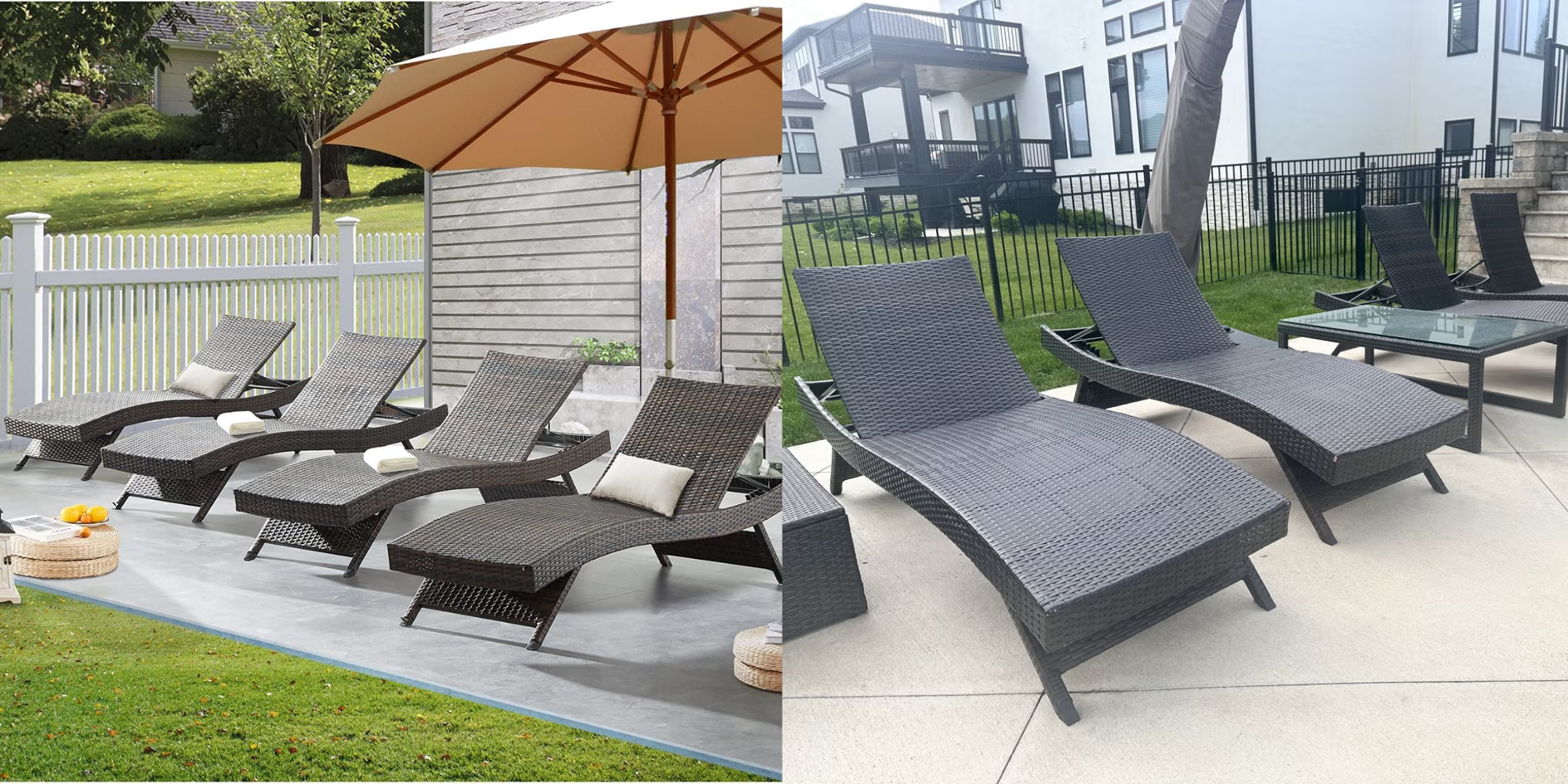 Amazon Extra Thick Outdoor Chaise Lounge Cushions Jaxx Avana