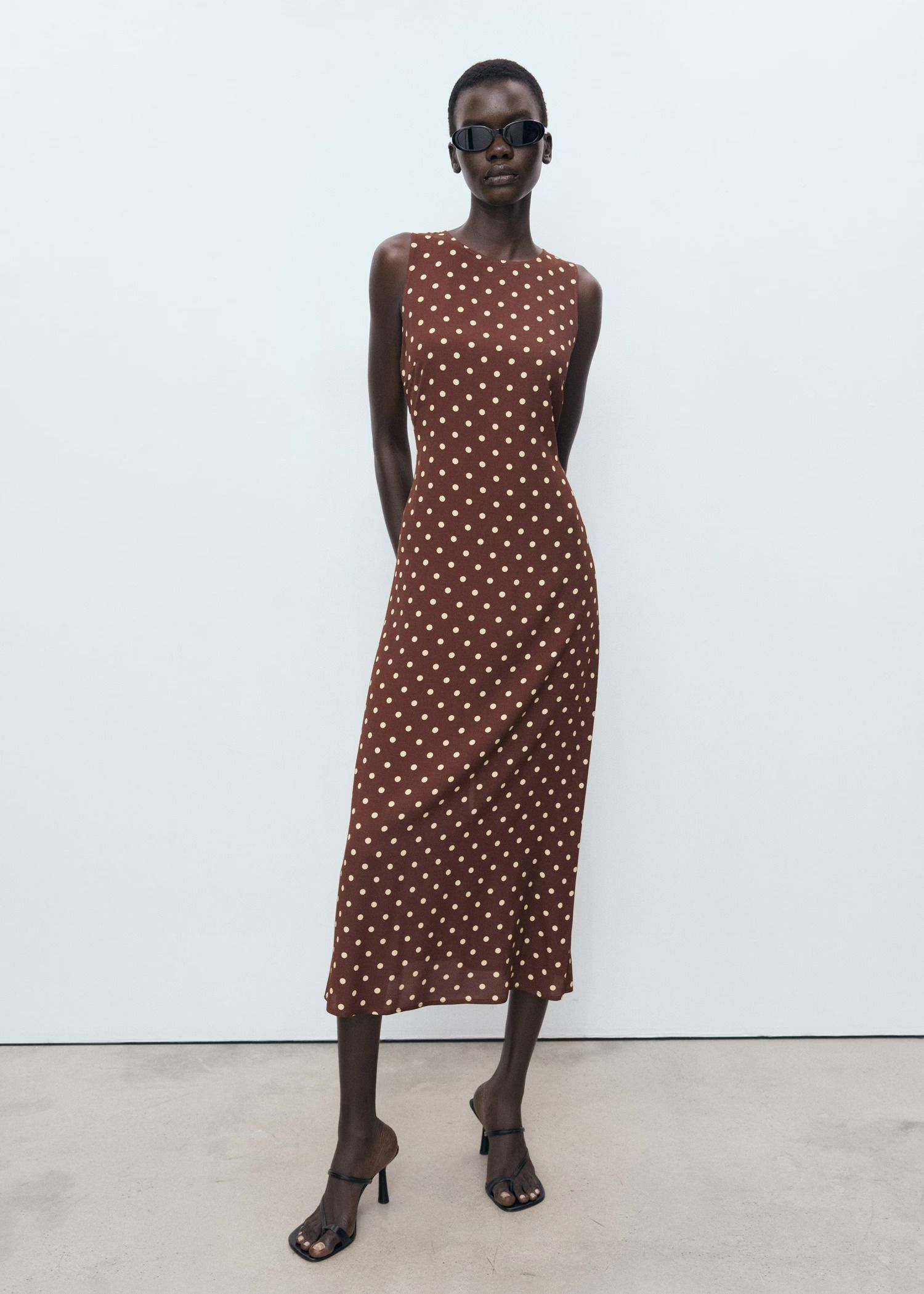 Vestido Midi Zapatos Para Combinar Con Vestido De Lunares Combinar