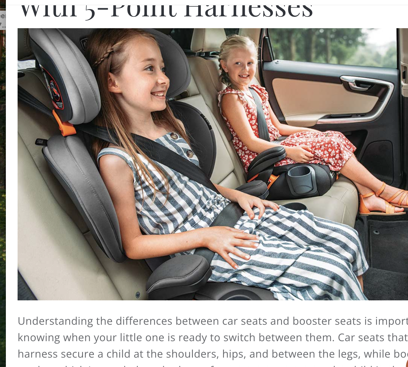 Kids Difference Between Convertible Car Seat And Harness Booster