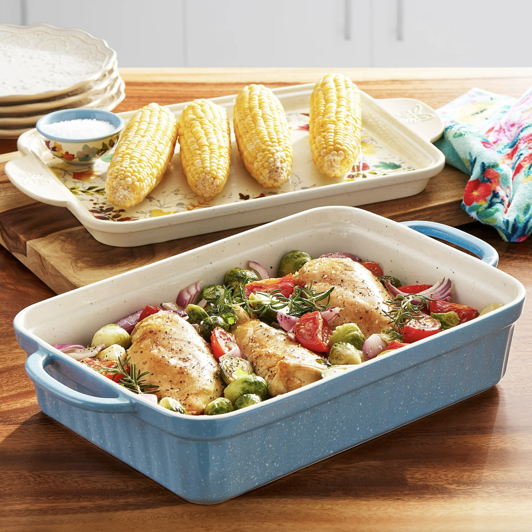 Lid Anchor 9x13 Baking Dish Anchor Hocking Glass Bakeware, Set Of - Main Image