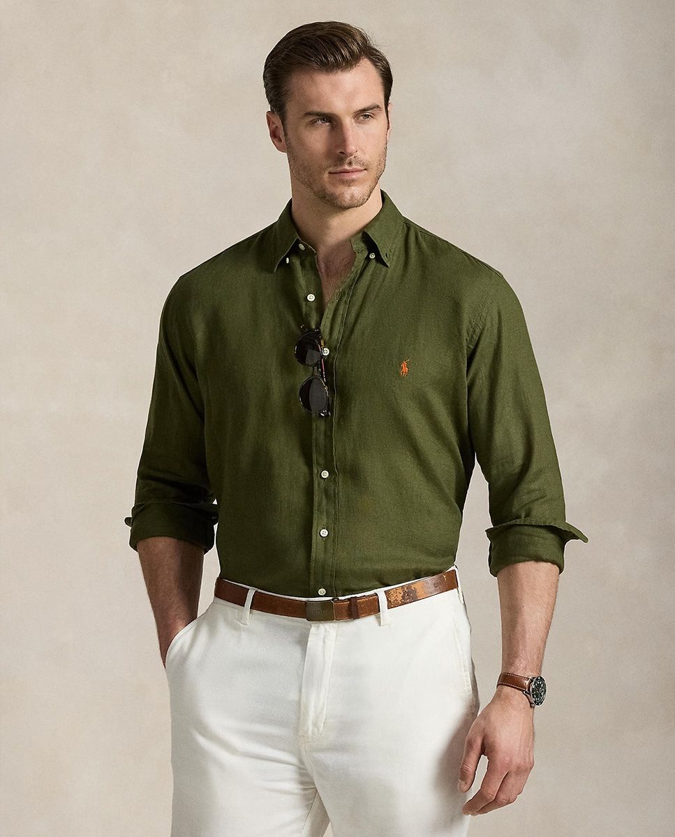 camisas de lino para hombres elegantes que están súper