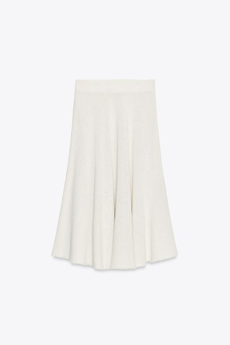 mini falda blanca zara