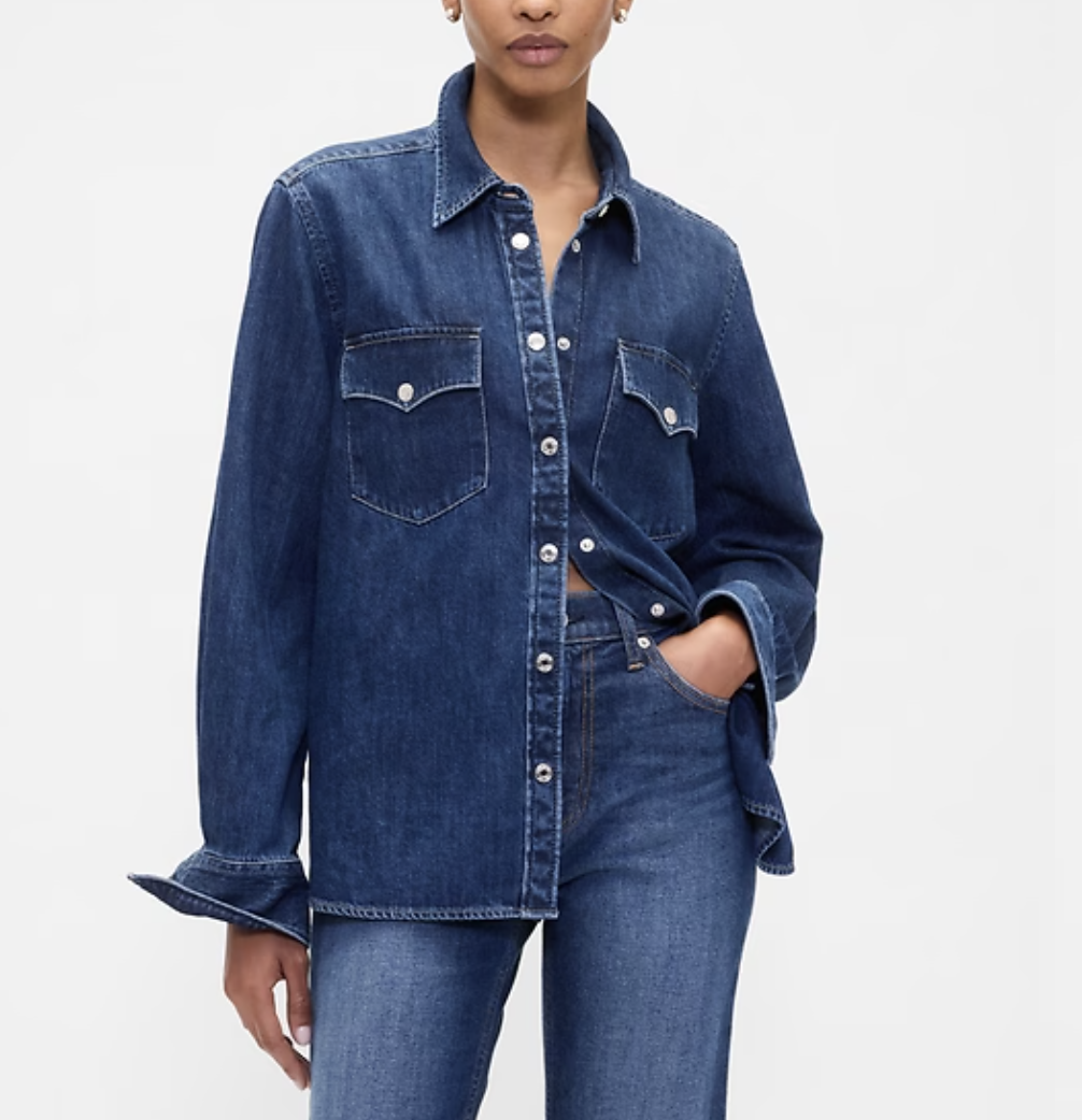 Where to Buy Bella Hadid's $50 Denim Western Shirt