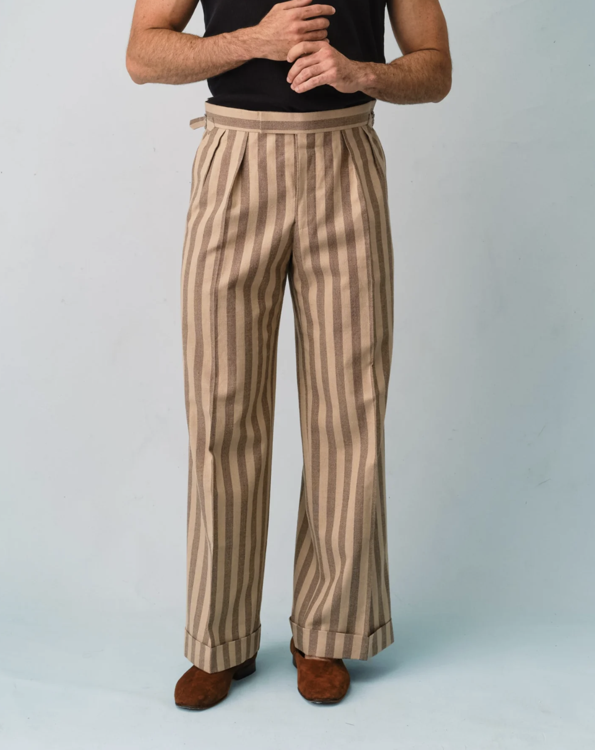 Asos Striped Linen Beach Pants TOPSHOP Low Rise Stripe Draw Cord Straight  Leg Linen Trouser Lyst UK