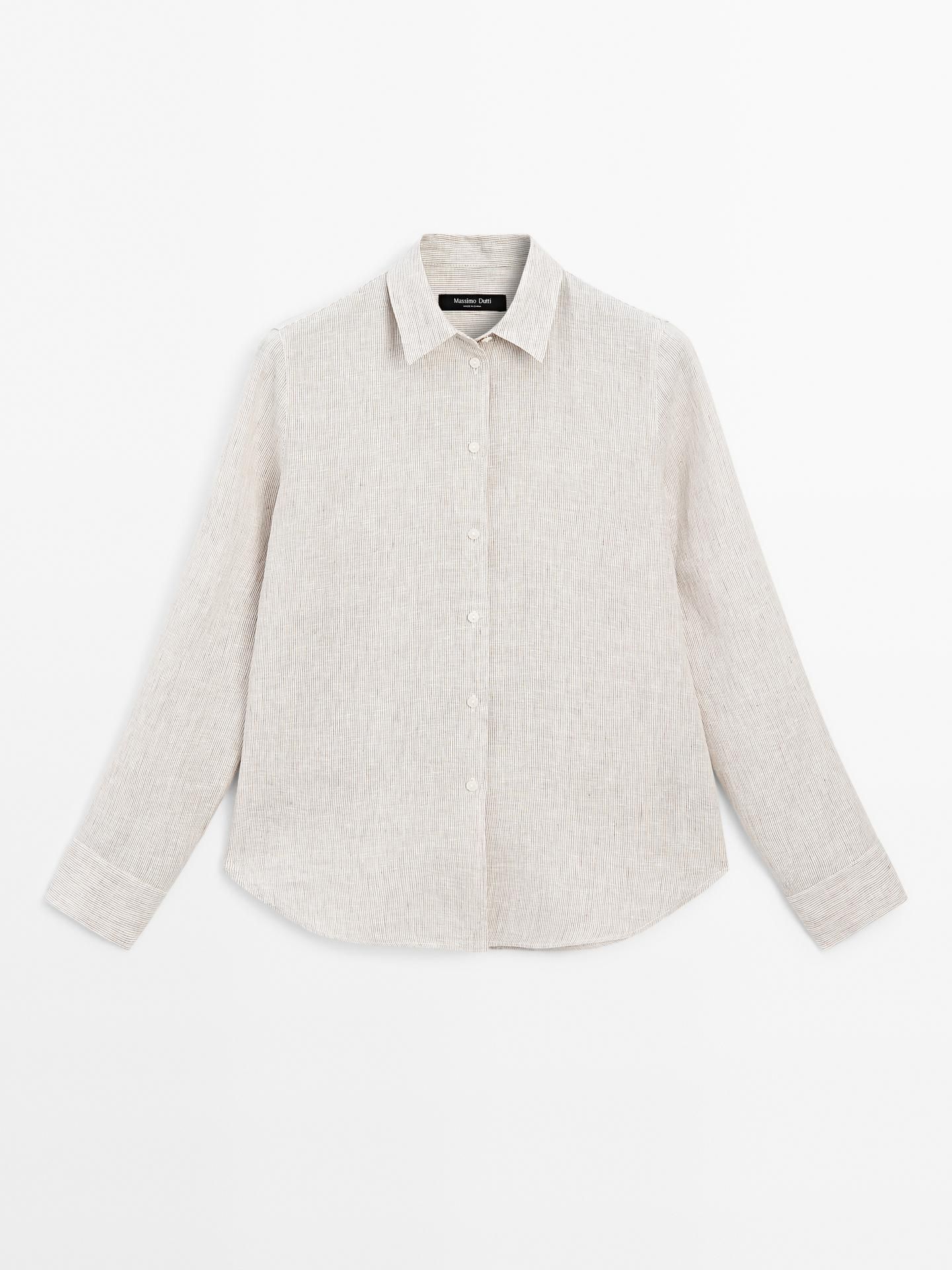 Camisas Lisas Massimo Dutti Camisa Lino Hombre Camisas