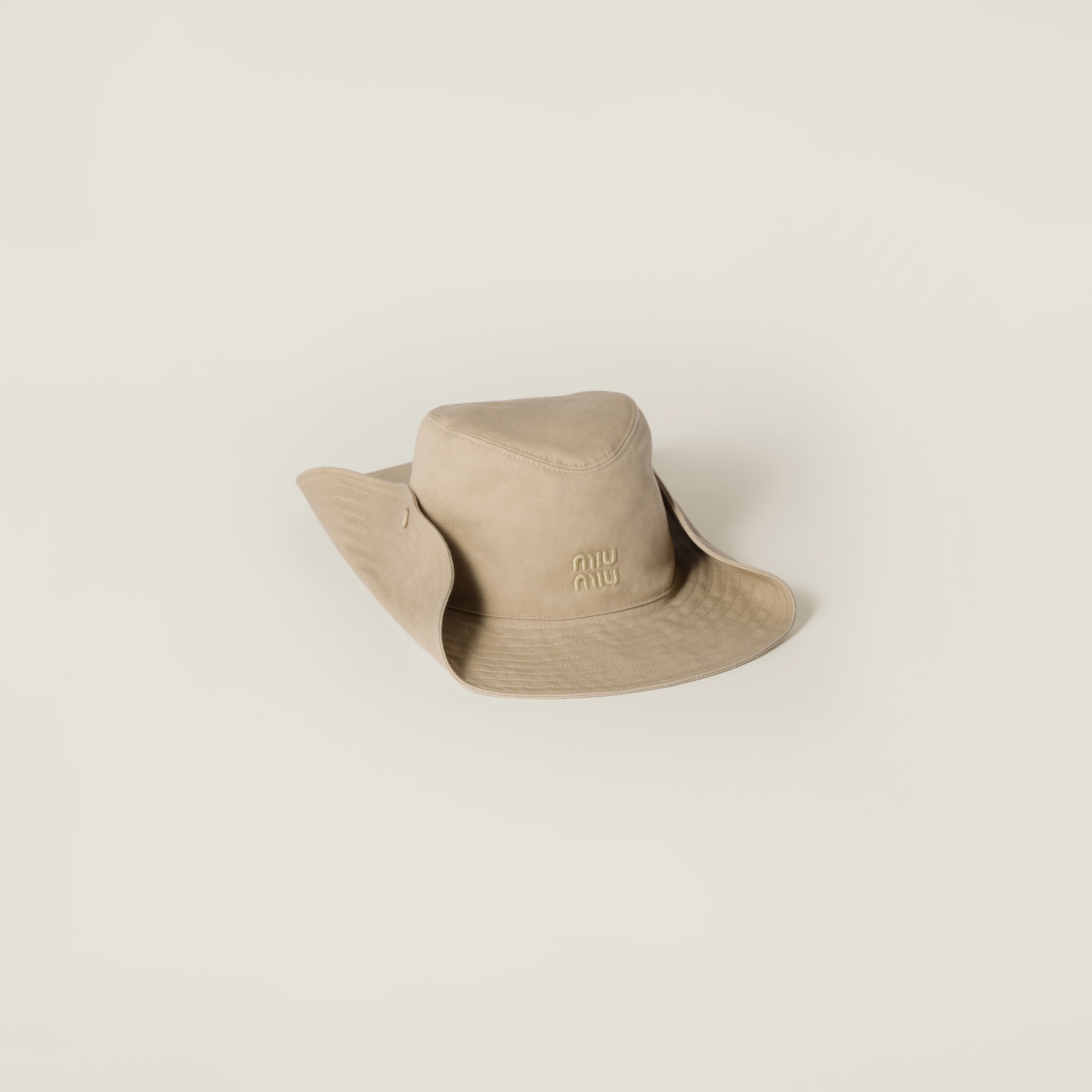 ハット MIU MIU 5HC221_ADXI_F0967 DRILL COWBOY HAT Drill Cowboy Hat Black | The Webster