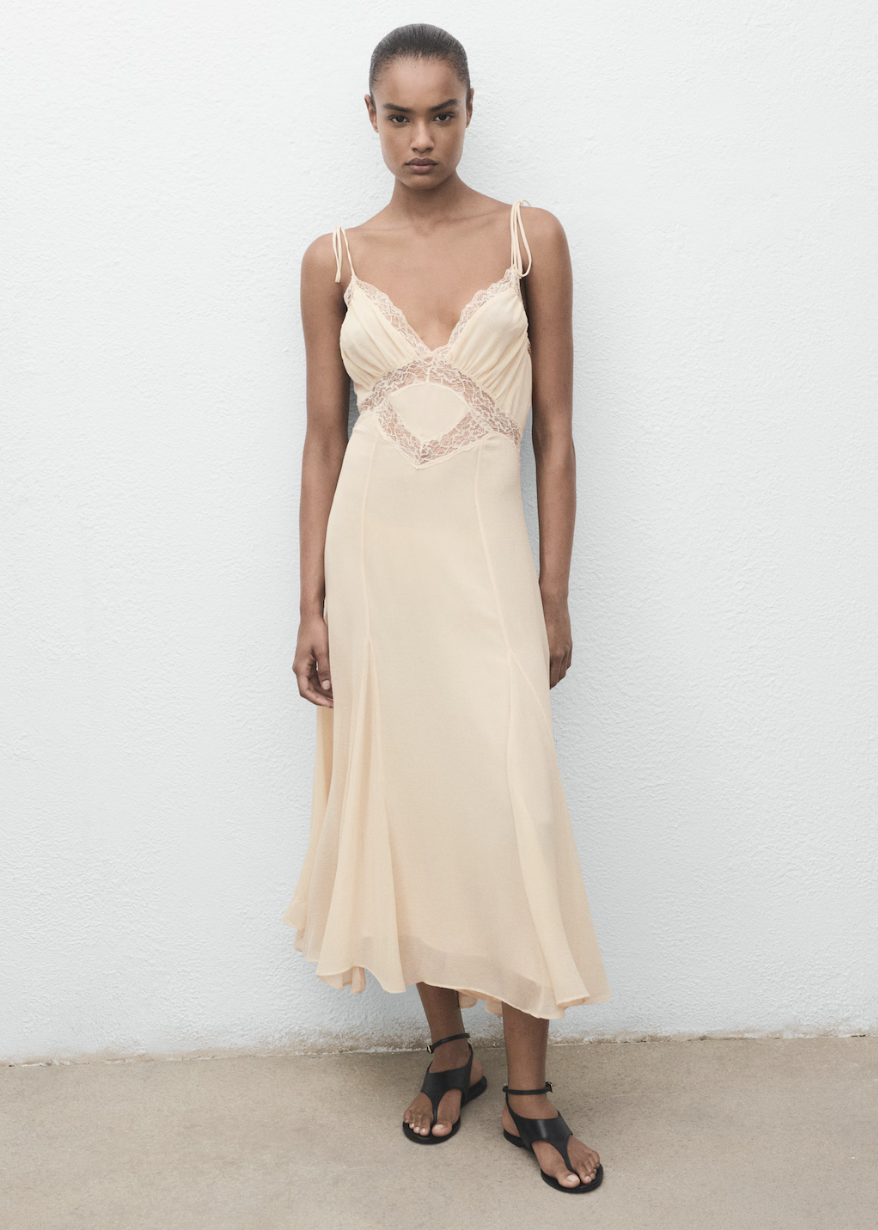 Found: Bella Hadid's Exact Summer Slip Dress From Mango