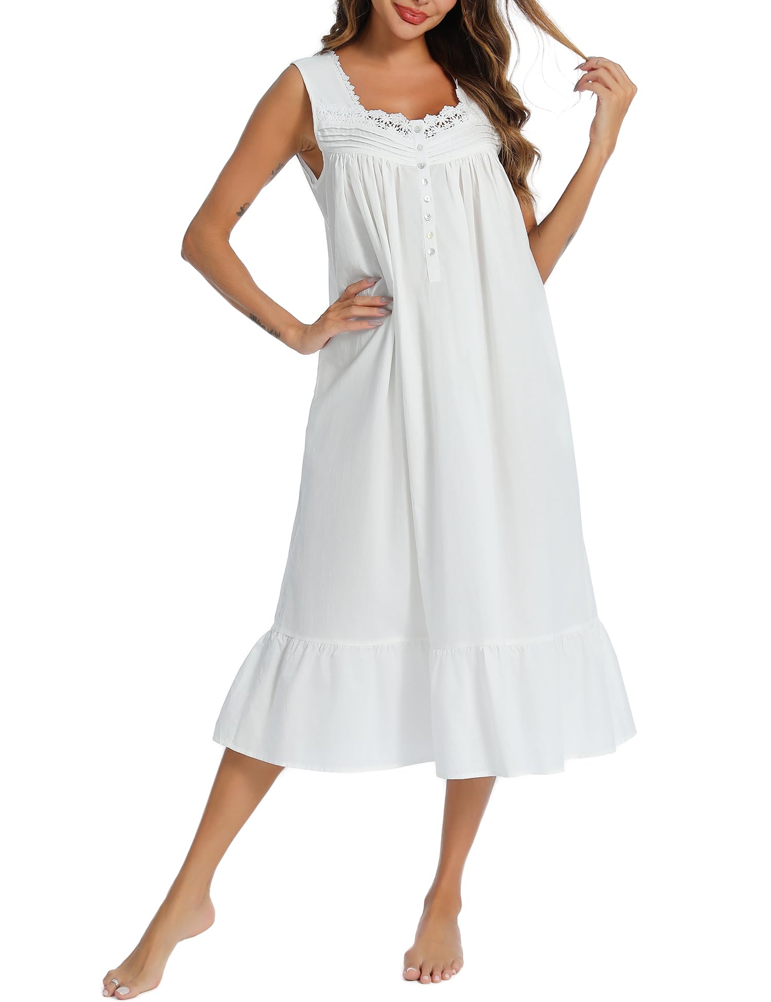 Night Dress Long Cotton Nightgowns Amazon The Best Nightgowns For