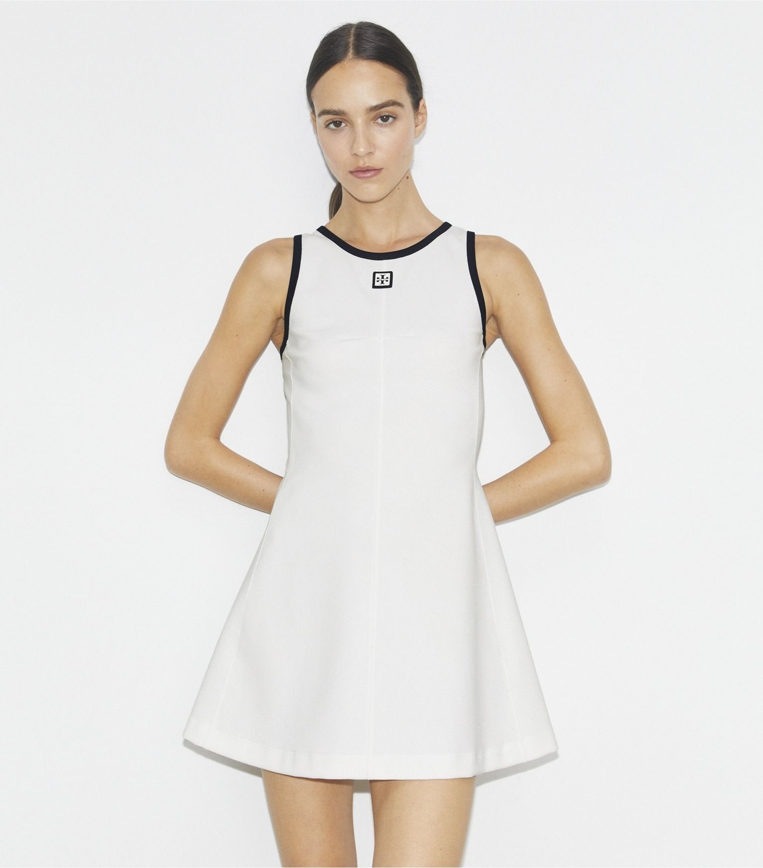 white christmas dresses White Ruffle Tennis Dress by Classic Whimsy - Girls Dresses main image 0