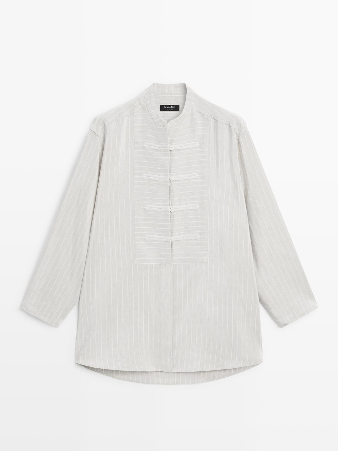 Camisas Sofisticadas Camisa Blanca Lino Massimo Dutti Blusas De