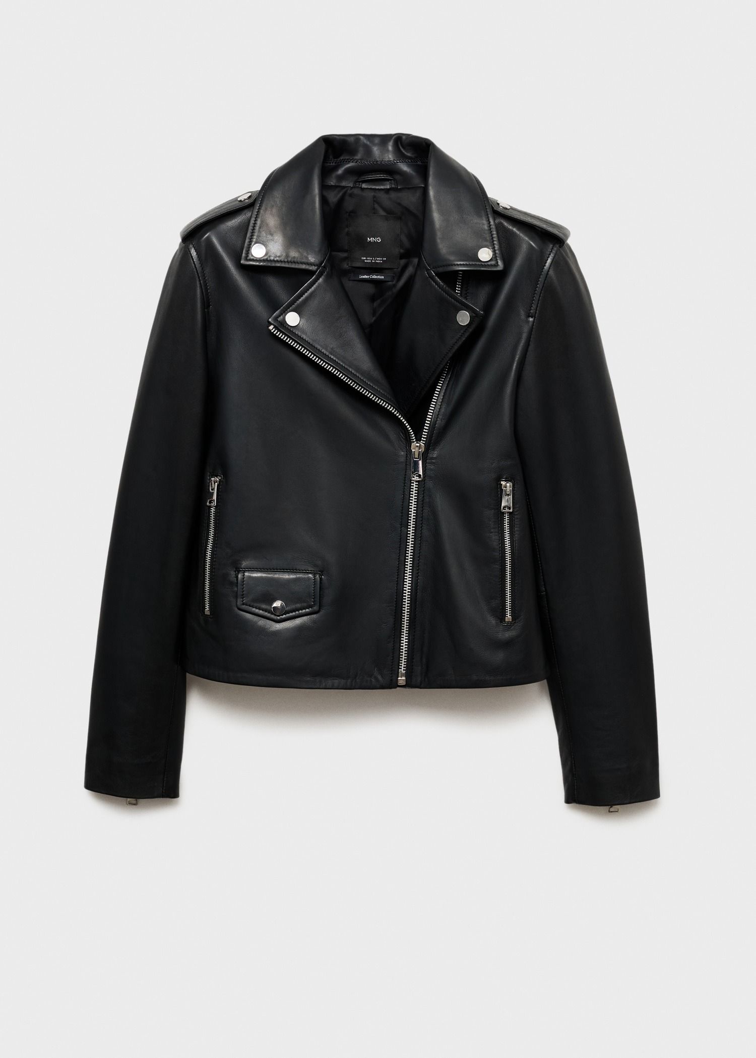 Leather Jacket Mango Giacche Pelle Giacche Di Pelle Mango Per L