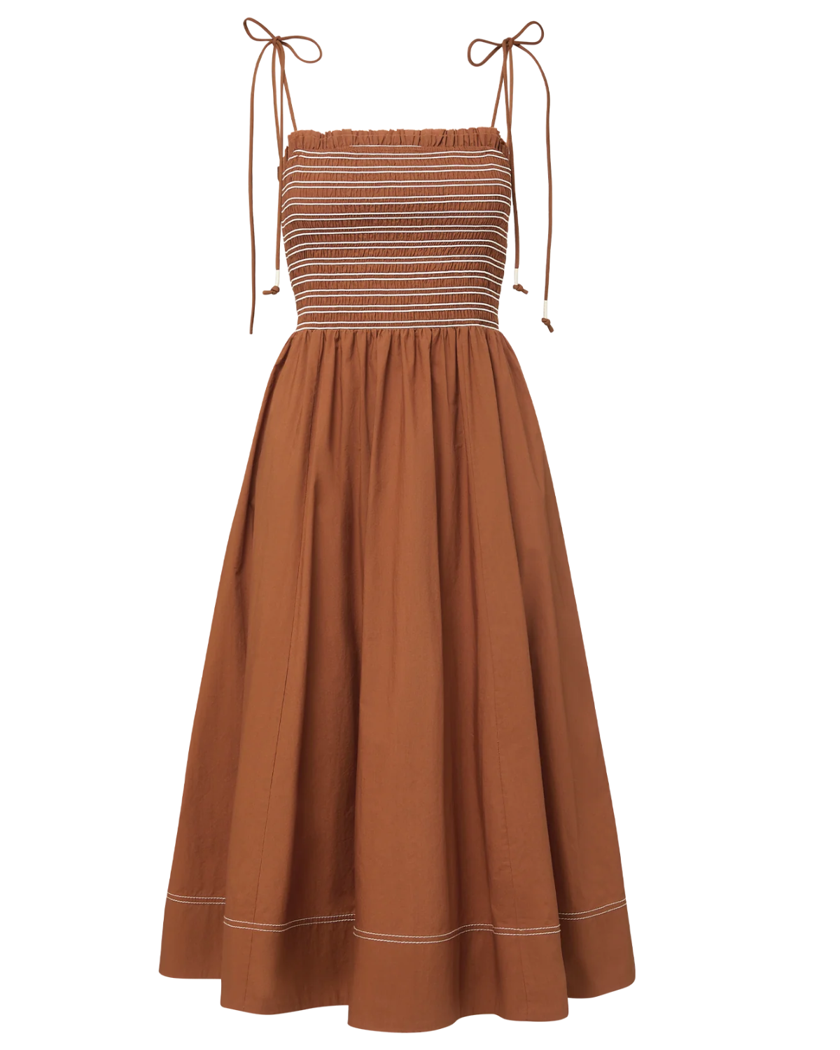 Robe Longue Bohème American Rag Cie - Marron, Taille S - 100% Coton - Neuf Sans étiquettes