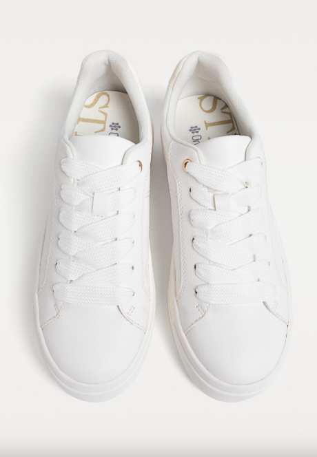 Zapatillas Blancas Stradivarius Zapatos Mujer Acaban De Llegar A