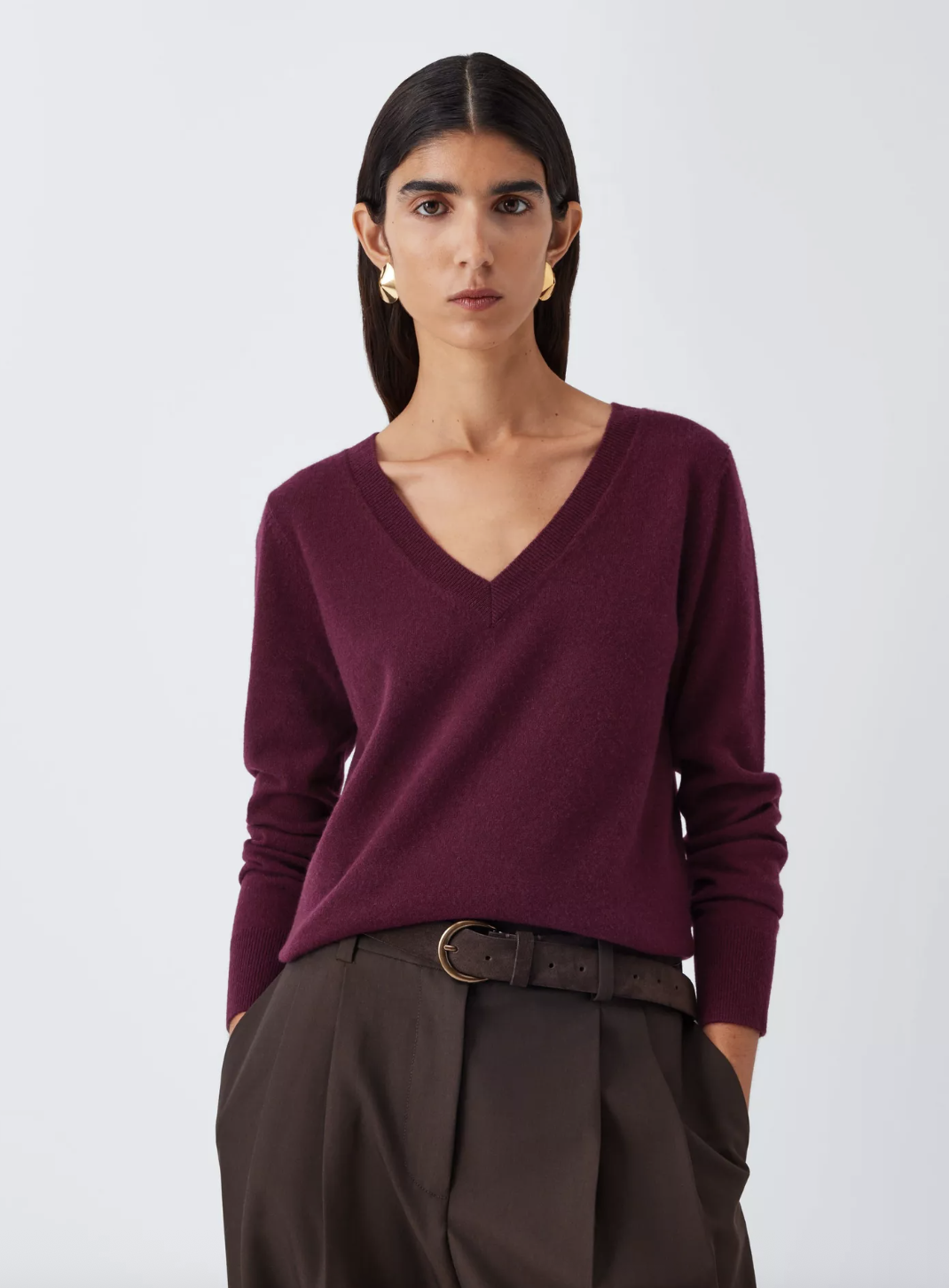 V Neck Sweater Boden Eldon Sweater FAB Boden Grey Navy Blue Animal