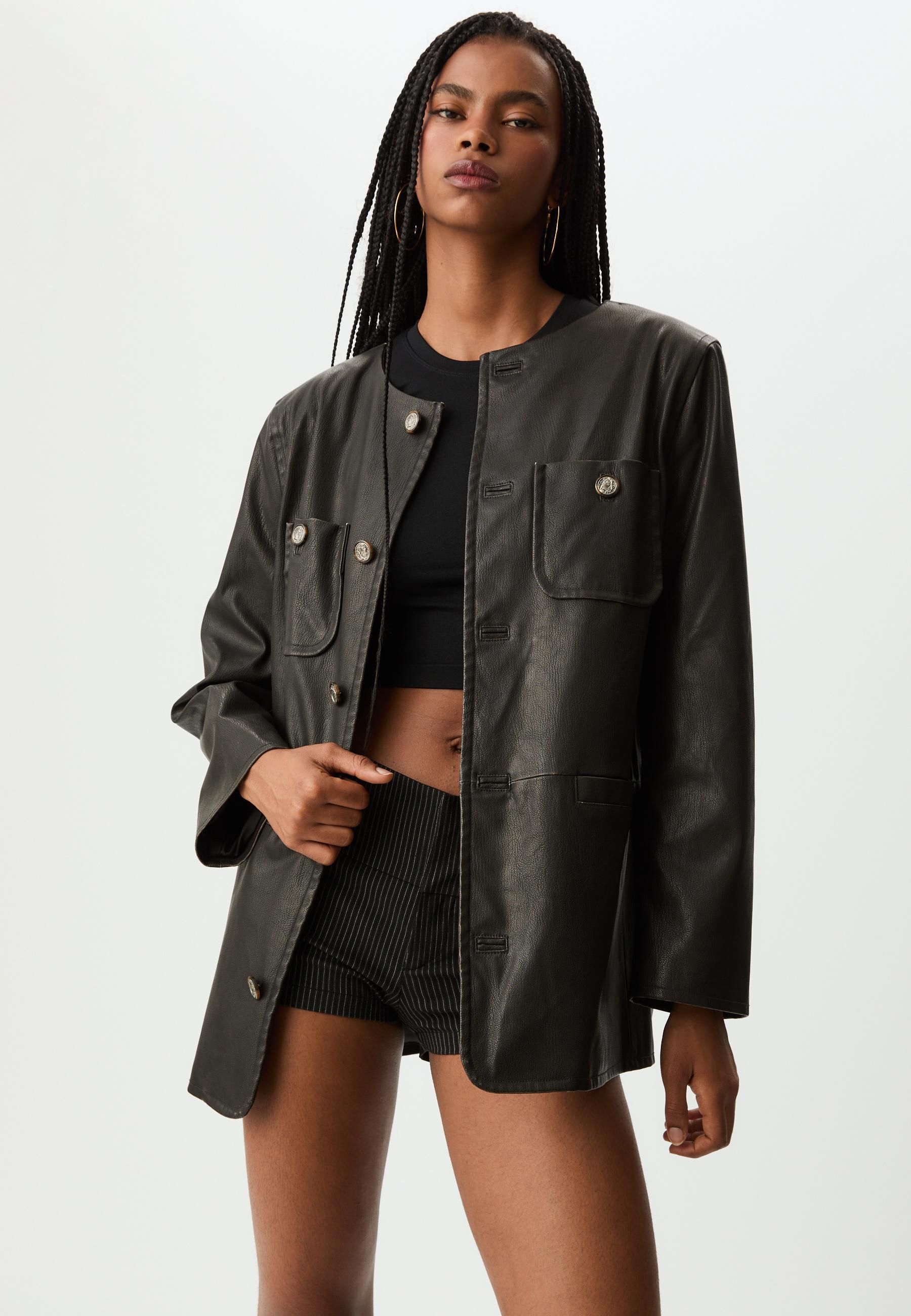 Cuero Amazon Chaquetas Para Mujer Cuero Chaquetas En Amazon