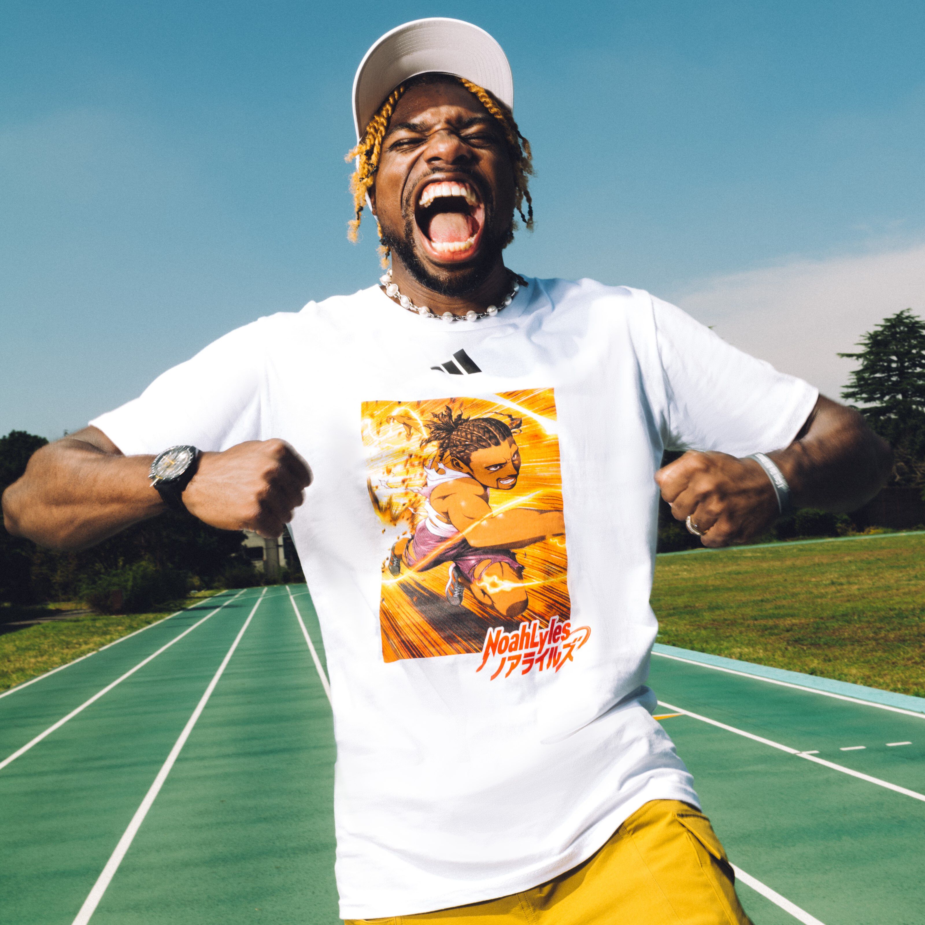 Crunchyroll Noah Lyles Apparel Collaboration
