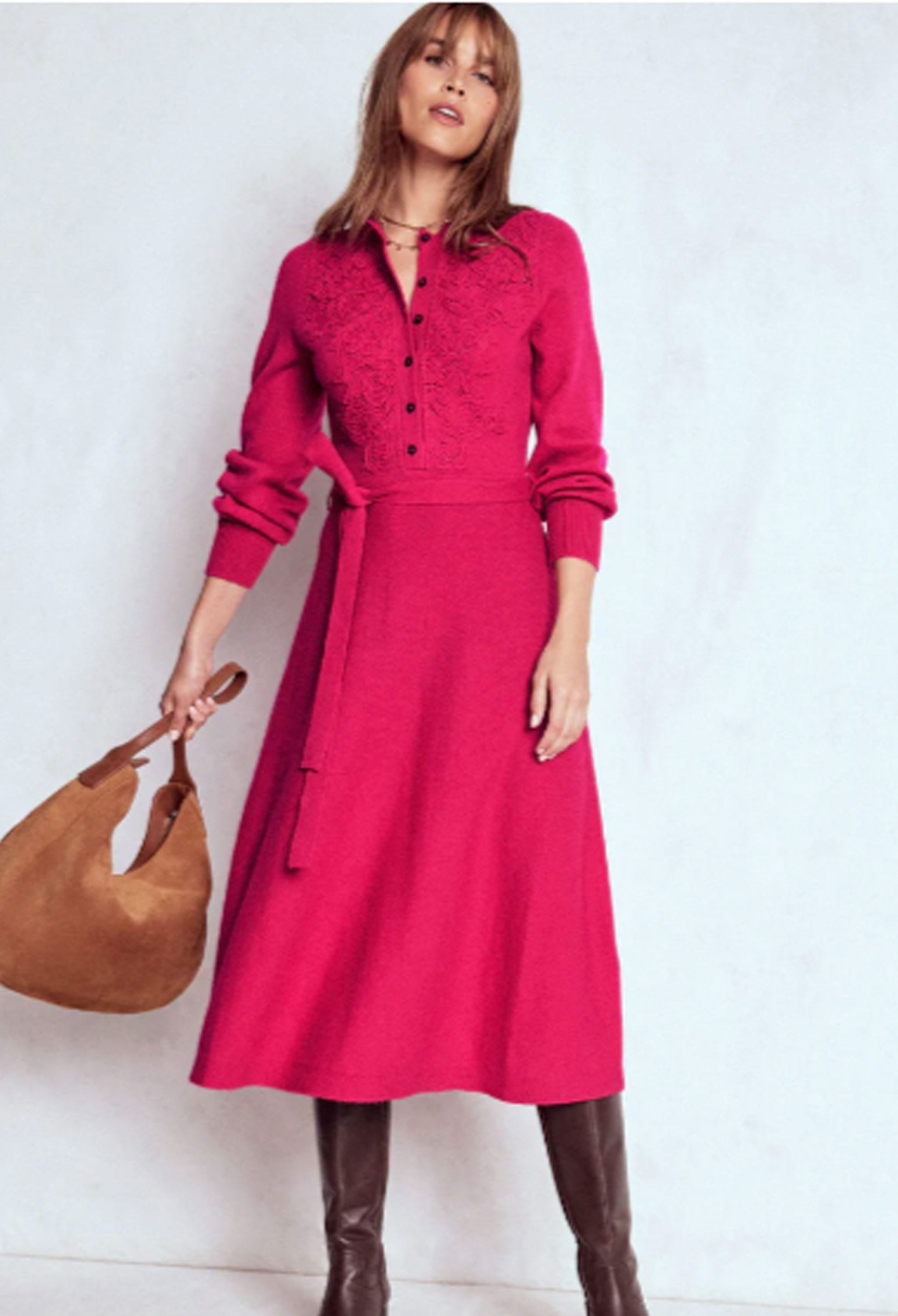 This Boden knitted dress will flatter everyone  and it's 25% off right now