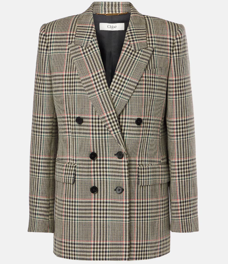 Business Blazer Donna Lungo A Quadri - Giacca Maniche Lunghe Con Risvolto, Tasche, Per Autunno Inverno, Taglie Regolari - 4