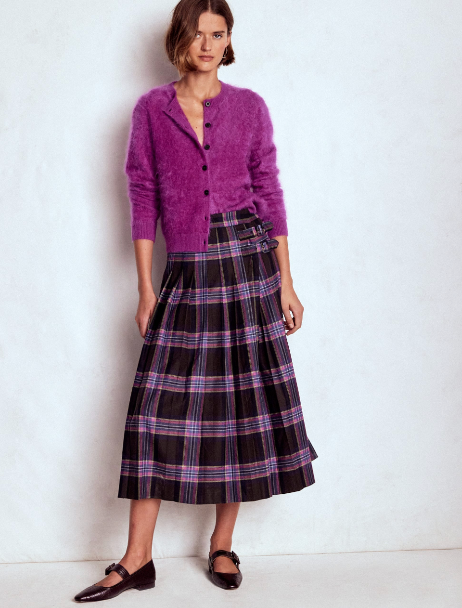 sachin and babi light blue dress Styling Full Skirts in Cold Weather – Picking the Day main image 1