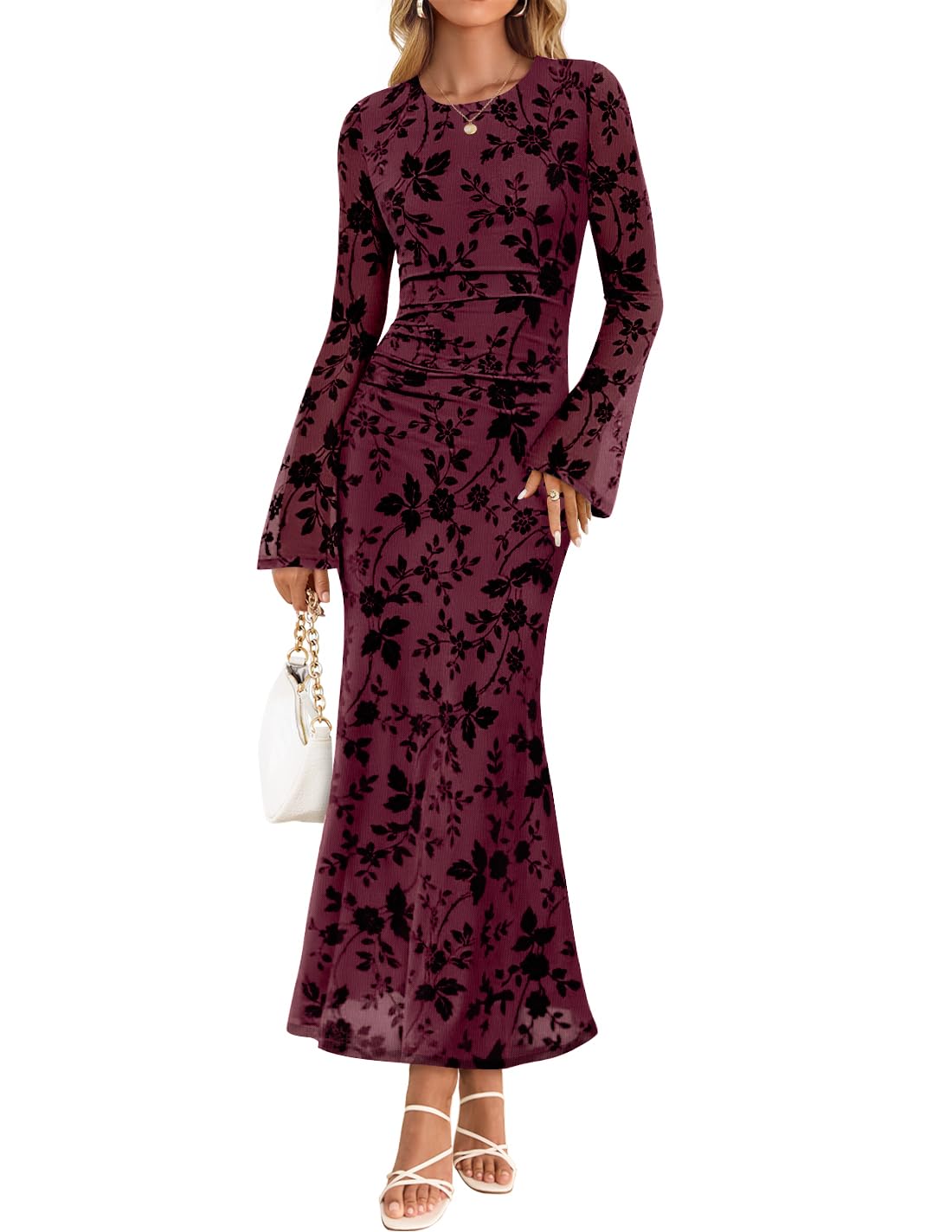 beautiful full sleeve birthday party dress product info and reviews 20 Holiday Dresses on Amazon for Every Festive Occasion 6-7 Years Lace Sleeve Style Material:Soft Satin Tulle and Lace V-Neck Ruffle Asymmetrical Midi