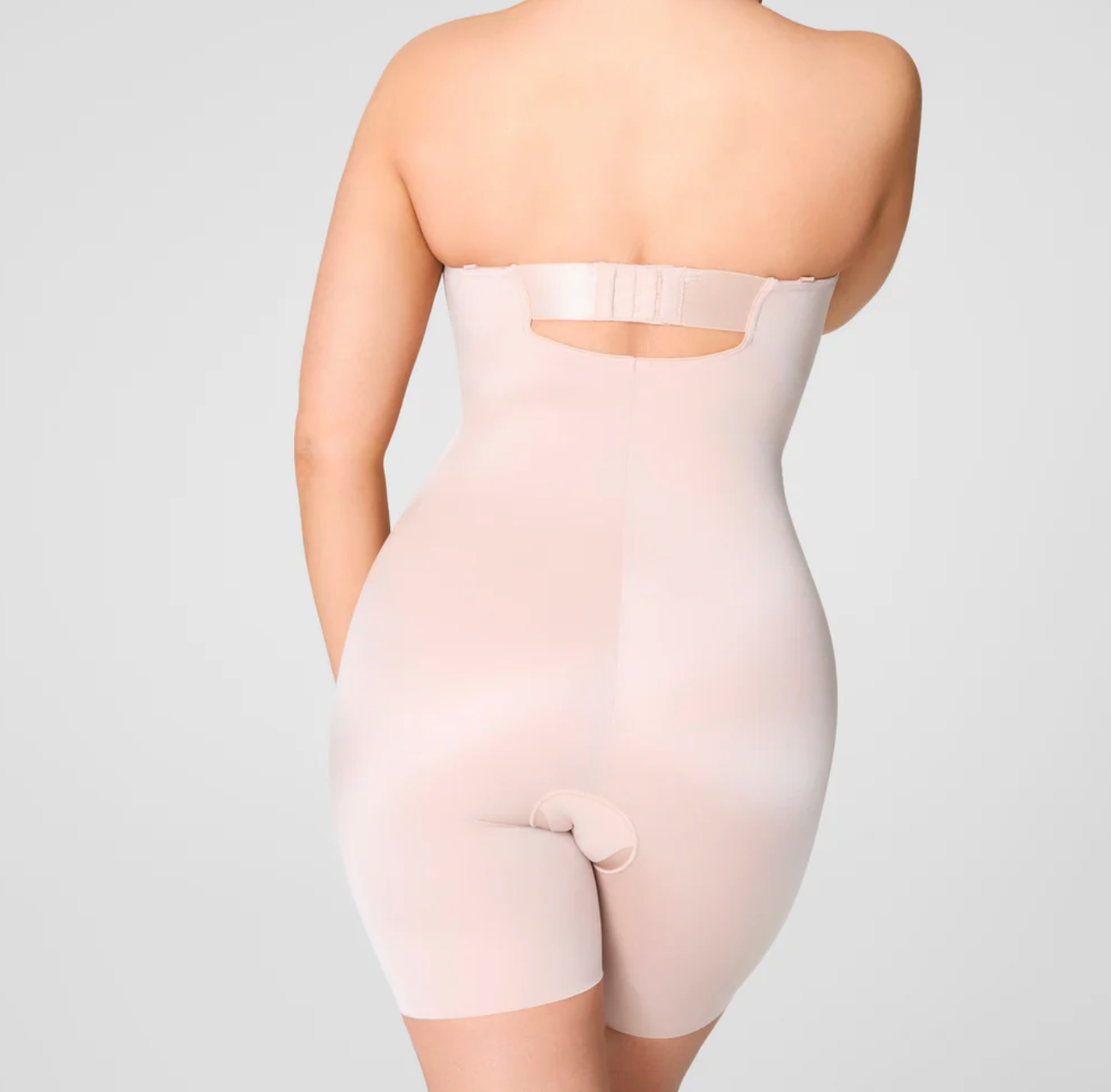 princess polly baby blue dress Spanx Champagne Beige Suit Your Fancy Plunge Low-Back Mid-Thigh Bodysuit