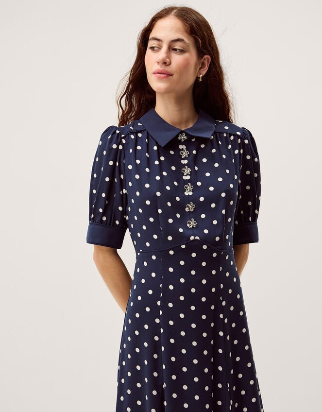 kate middleton polka dot blue dress Kate Middleton's Blue Polka Dot Dress Greatly Resembles One of Princess  Diana's Styles