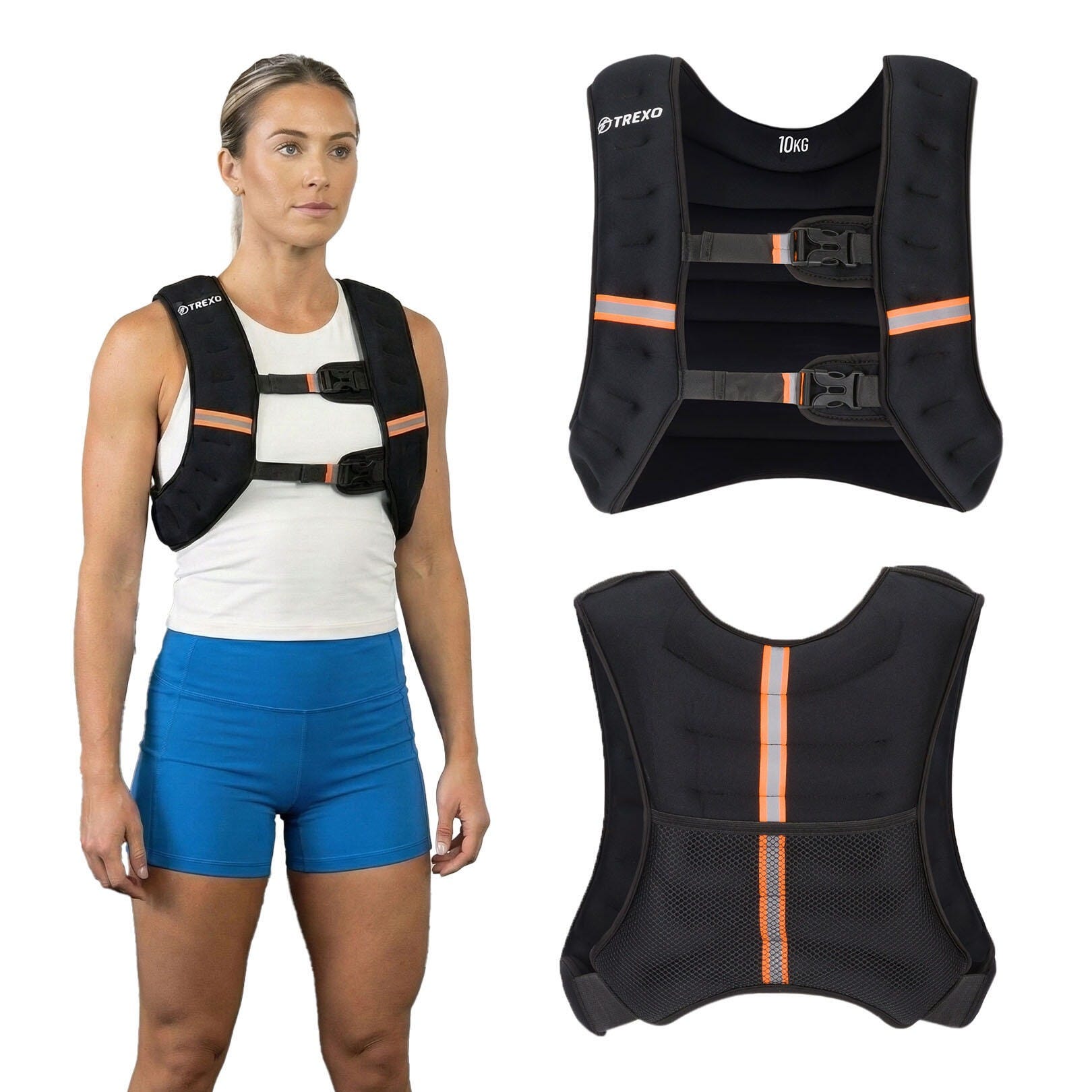 Weighted Vest Giubbotto Zavorrato 10 Kg A2Z SPORTu00ae Giubbotto Zavorrato 20 Kg / 30 Kg - Gilet Pesi Allenamento Comfort Con Pesi In Metallo 1-30kg Gilet Professionale Da Allenamento Da Uomo E - 2