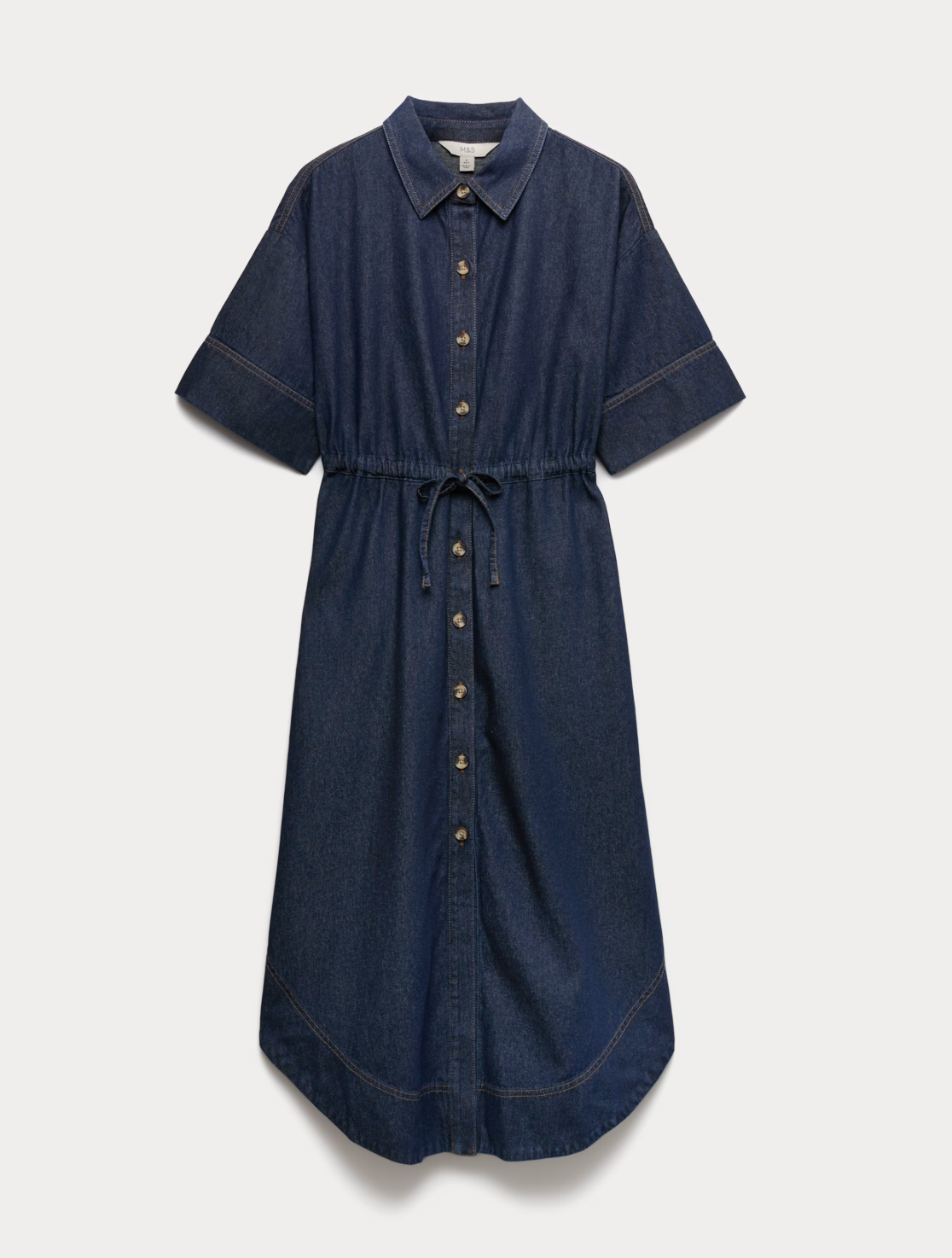 white christmas dresses Classic Dark Indigo Denim Midi Length Sundress by Rolla's – Black Salt