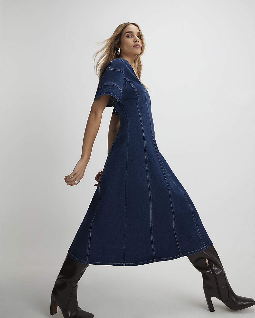Next's denim midi dress is the timeless staple that will see you through  spring