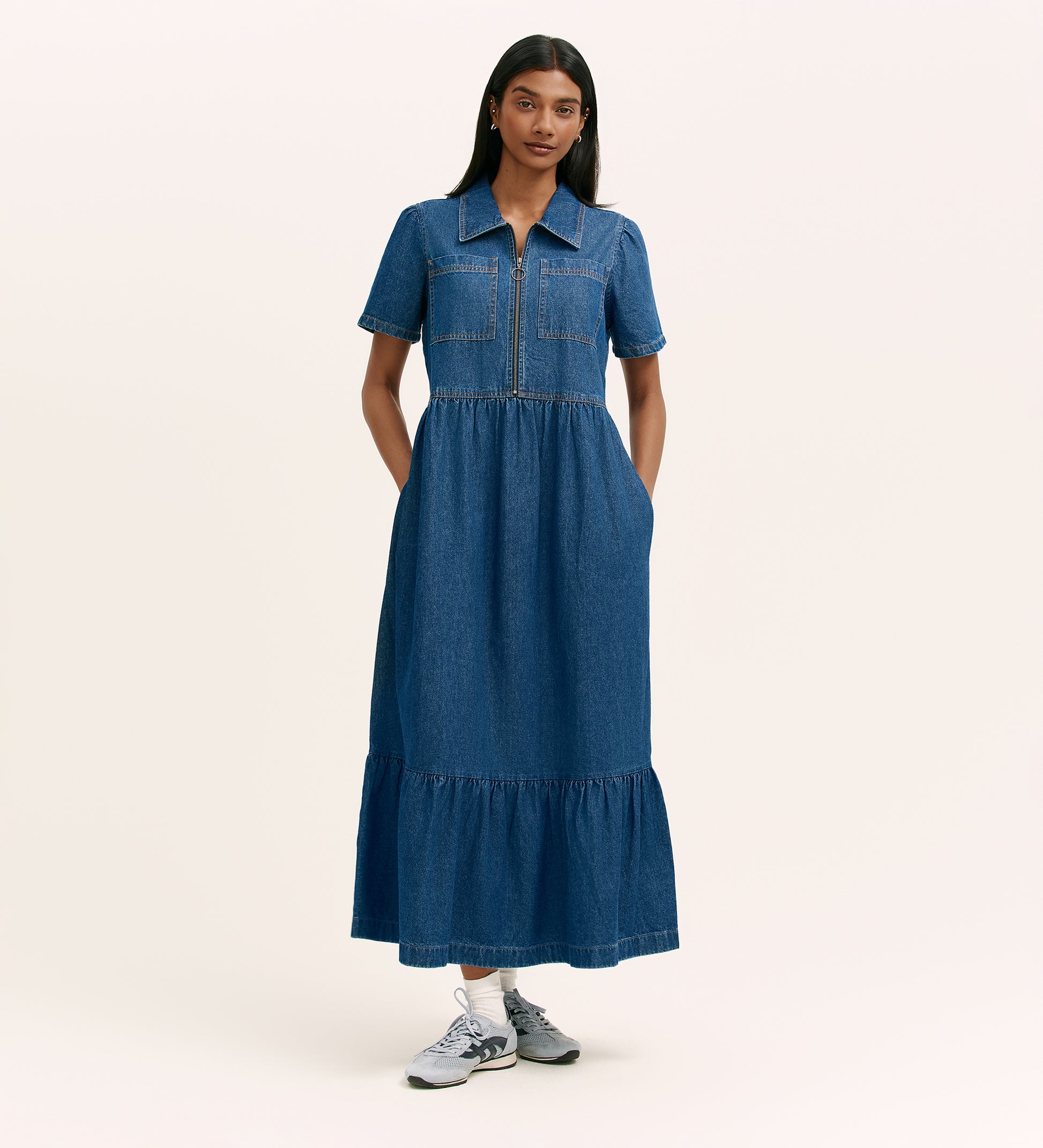 Next's denim midi dress is the timeless staple that will see you through spring Next's denim midi dress is the timeless staple that will see you through spring