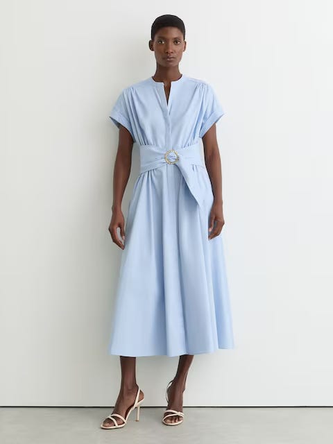 knee length black flowy dress Ever-Pretty Graceful Short Sleeves Chiffon A-Line Knee-Length Budget Bridesmaid Dress