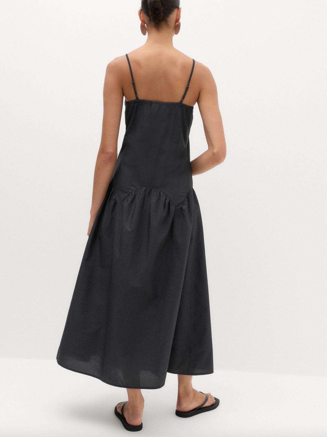 velvet dress with buttons Black Button Down Velvet Dress main image 1