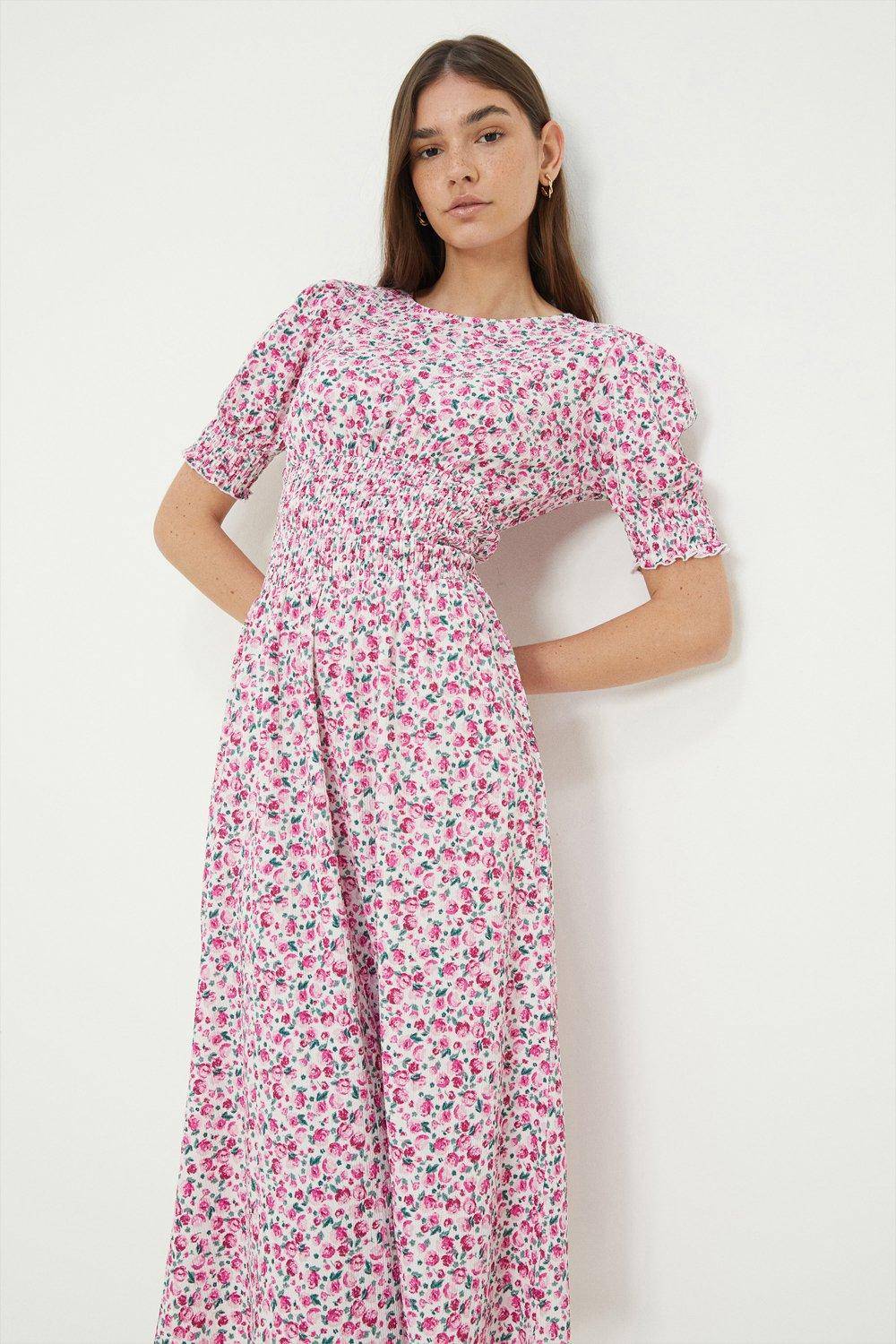 bohemian love style the sophie dress in pink peony print The Sophie Dress in Pink Peony Print