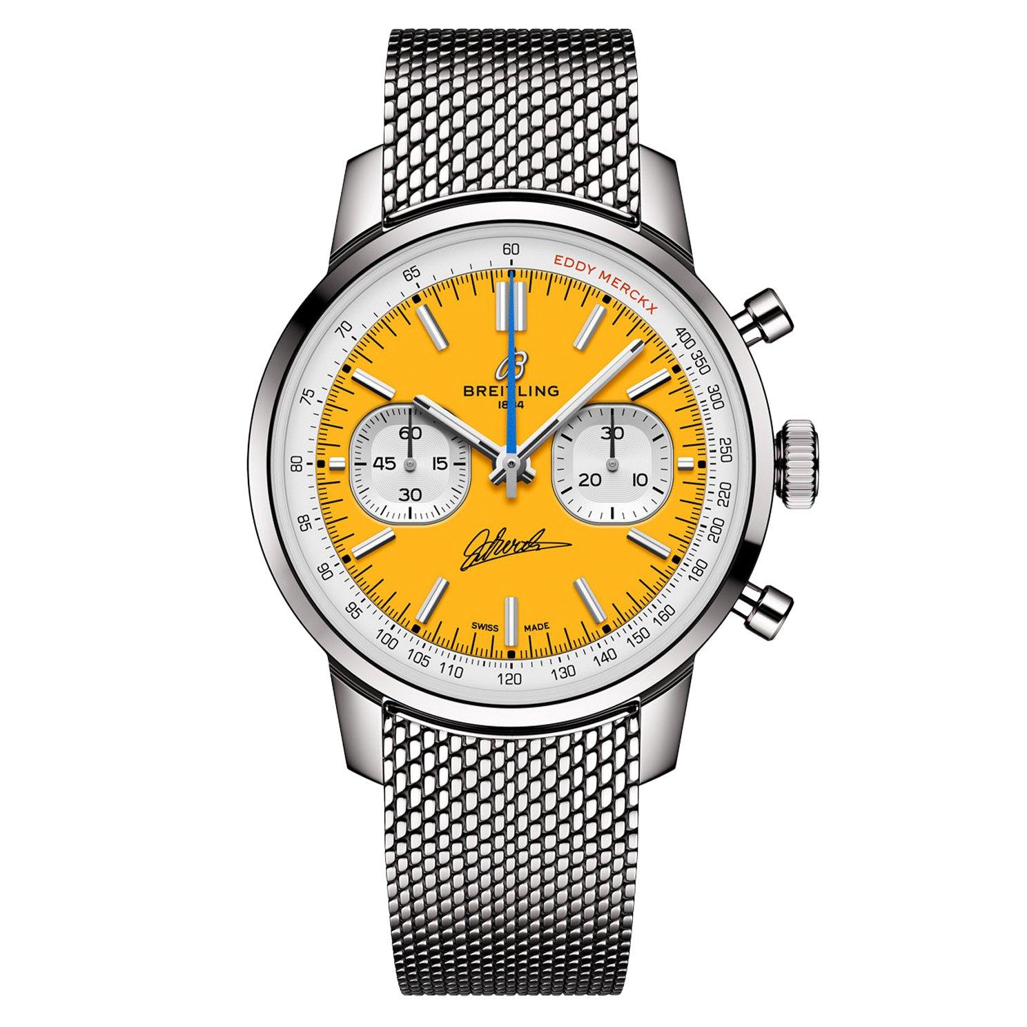 Breitling's New Yellow Dial Watch Honours Cycling's Greatest Ever