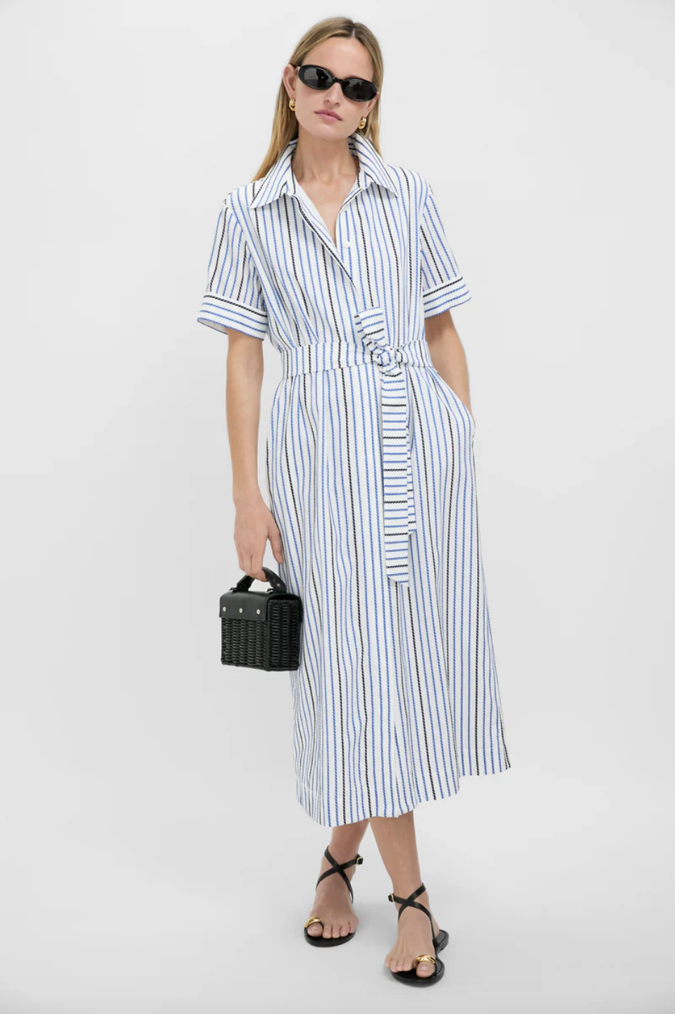 Shop Meghan Markle's Striped Shirtdress From With Love, Meghan