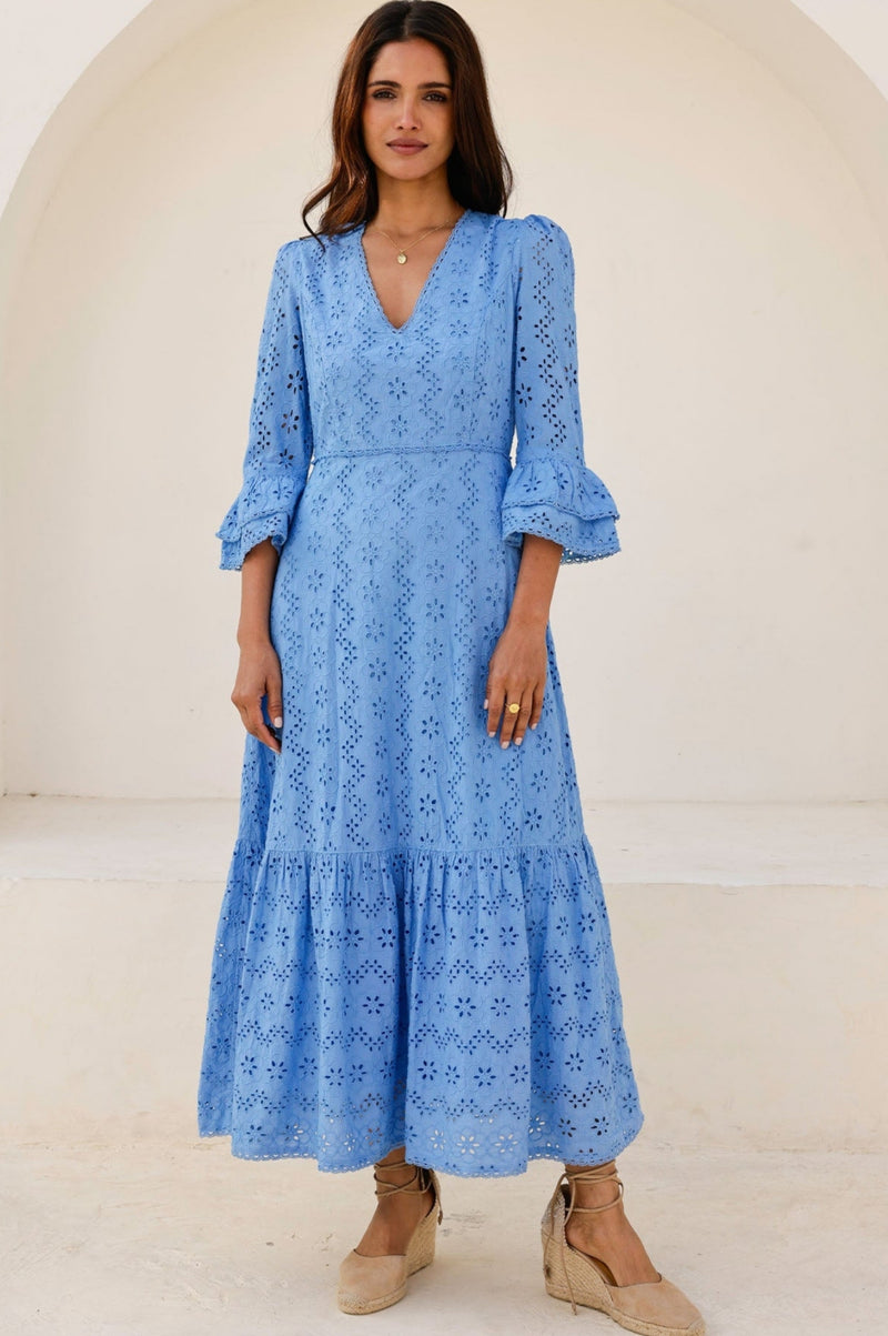 duchess of edinburgh blue lace dress Sophie, Duchess of Edinburgh, Looked Summer-Ready in Blue Lace