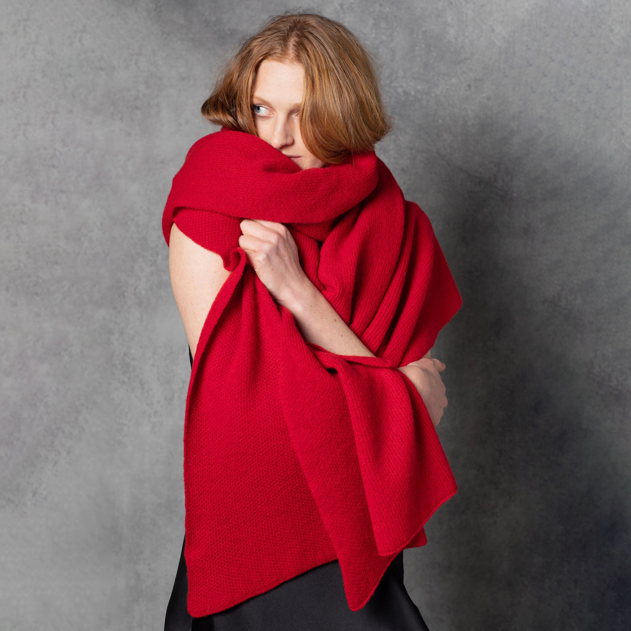 Up To 31% Off on Oversized Scarf Wrap in Wool  | Groupon