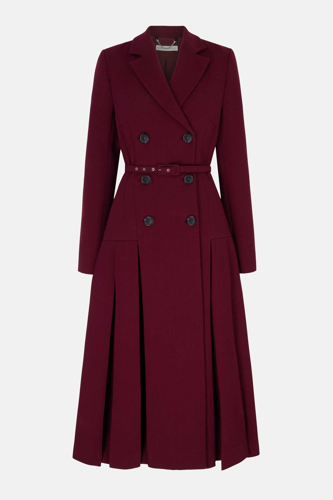 burgundy coat dress Kate Middleton Looks Elegant in Emilia Wickstead as Trump State Visit Kicks Off A black dress with OT: Contrast Stitching Designed in the UK Select Wood:Quarter Sawn White Oak